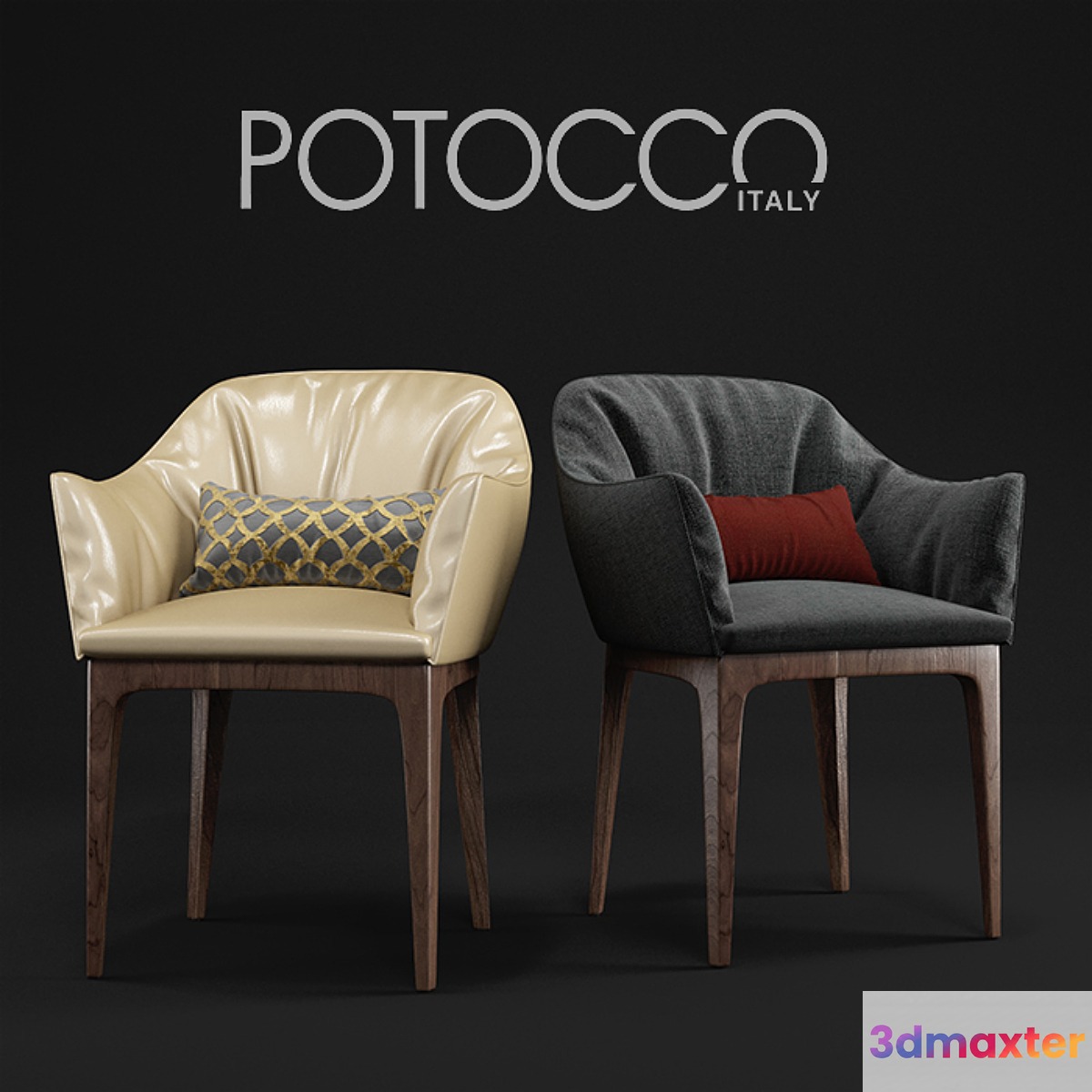 Armchair Potocco Blossom Aura 3D Max
