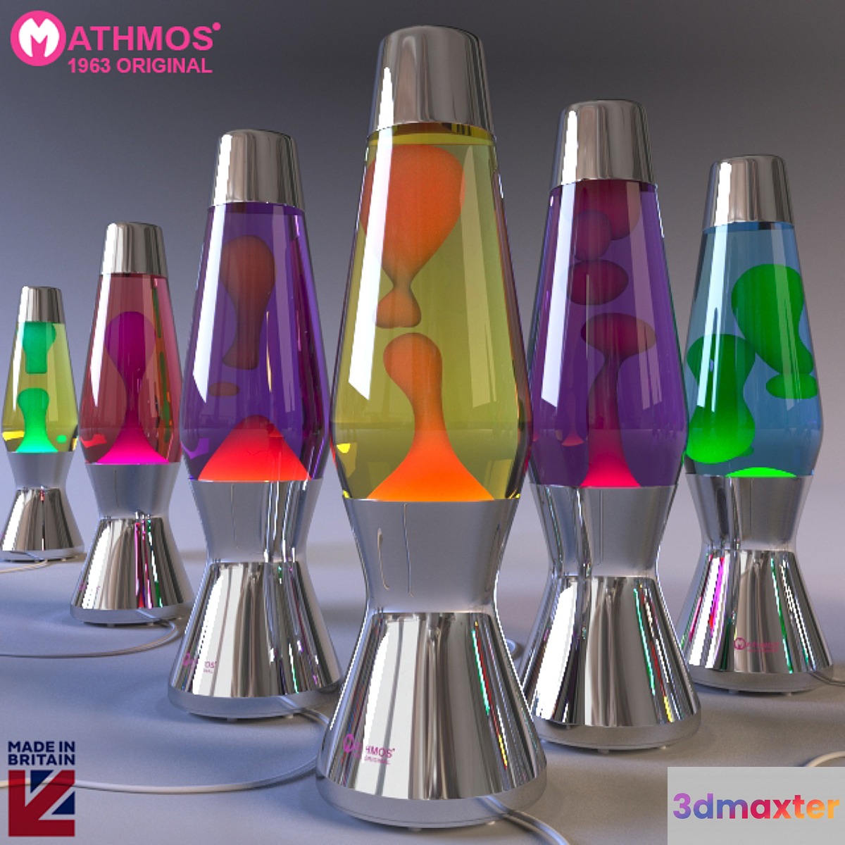 Lava lamp Mathmos Astro 3D Max