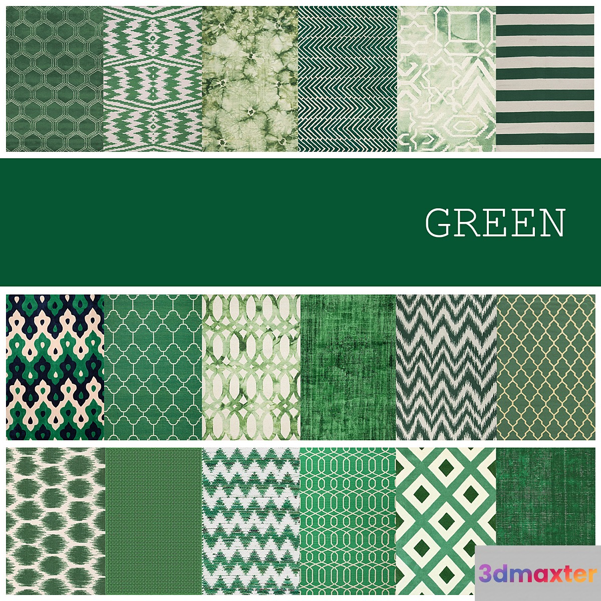 18 carpet color GREEN 3D Max