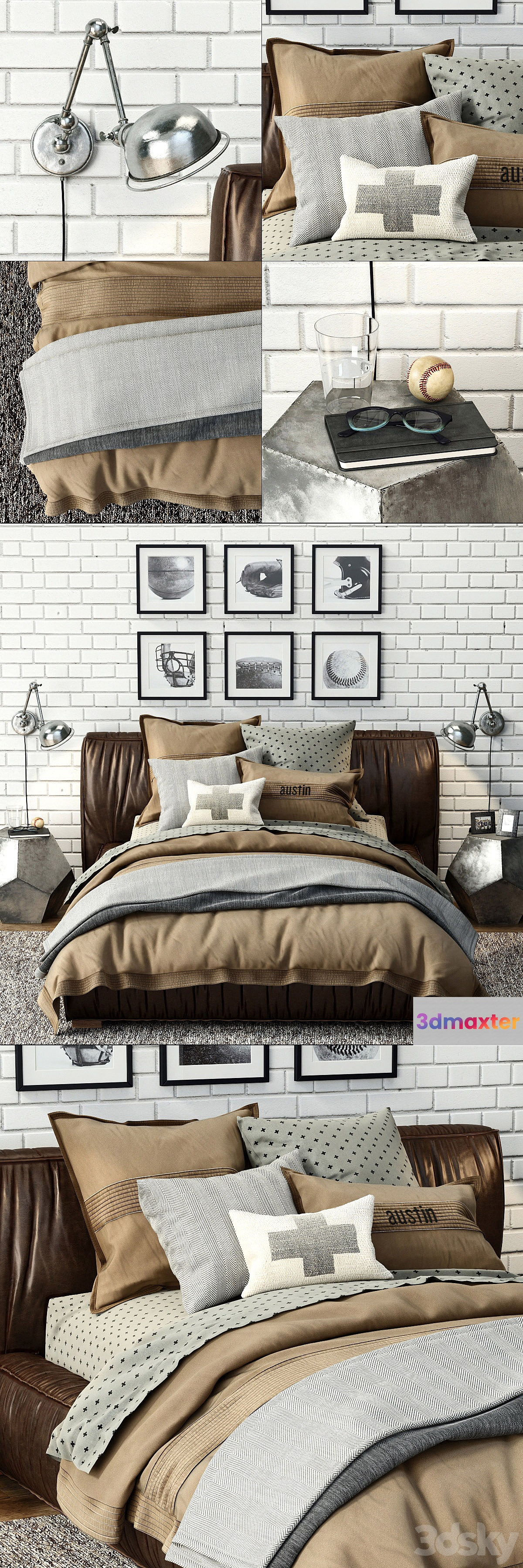 RH _ SONA UPHOLSTERED PLATFORM BED - No.7
