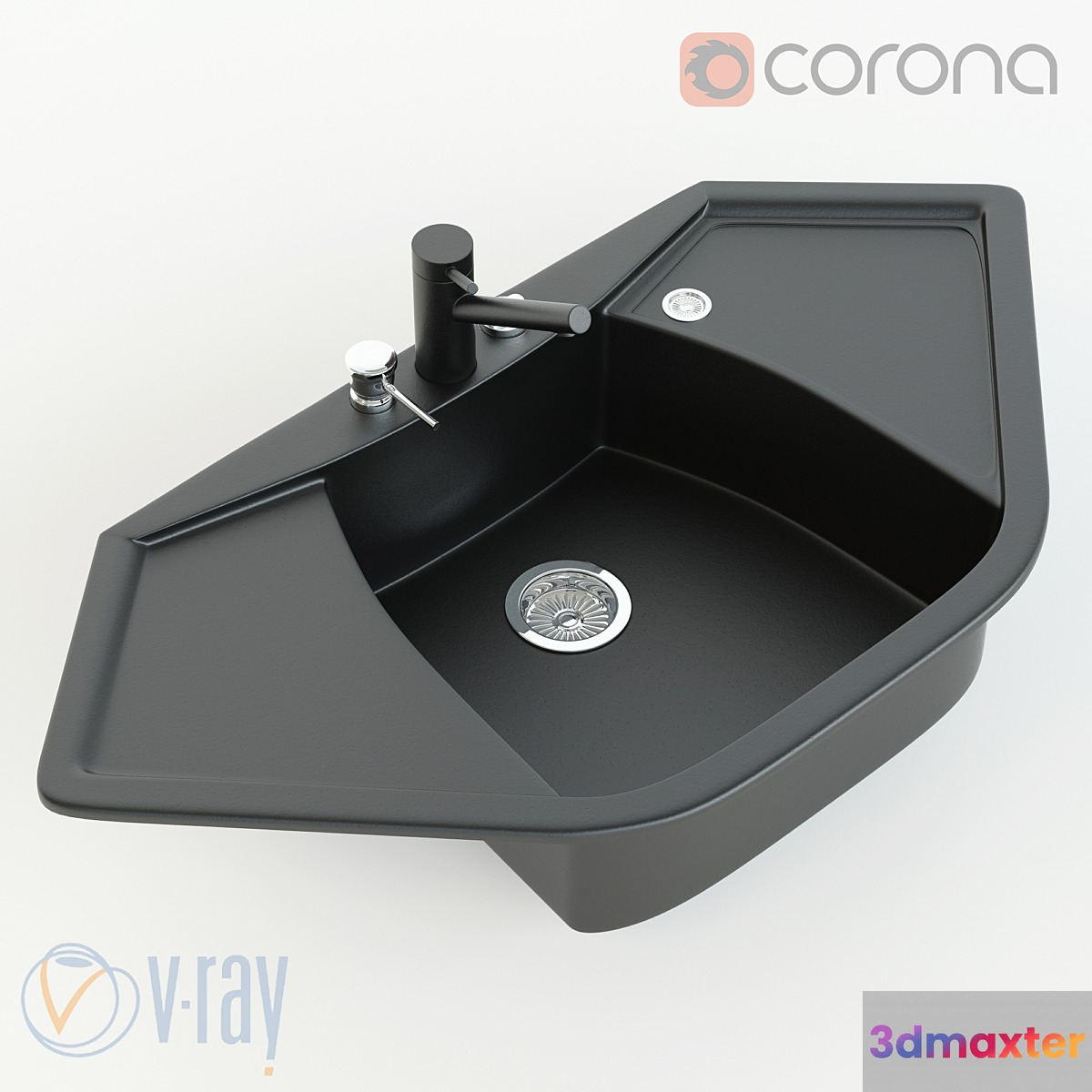 Corner sink Corax - No.2
