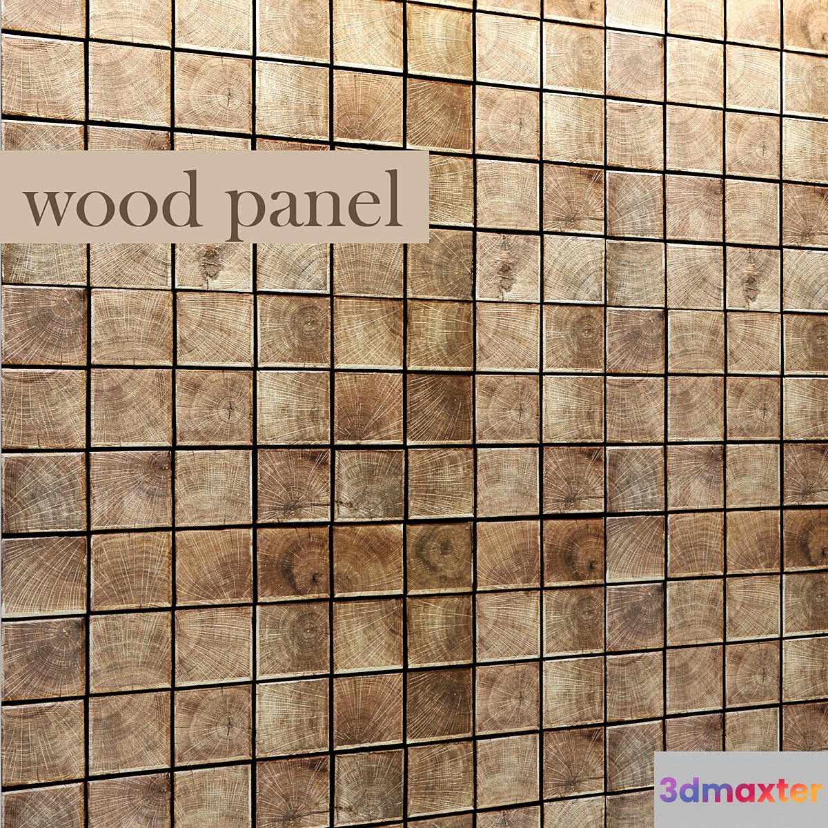Panel of wood 3D Max
