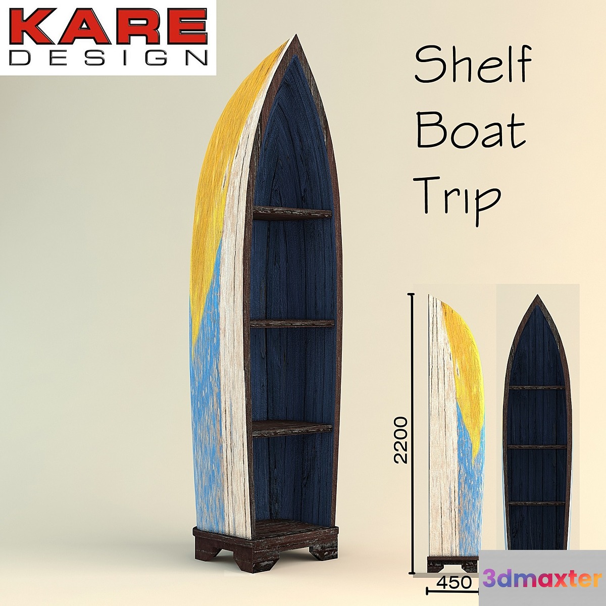 Shelf Boat Trip Kare design - No.2 3D Max