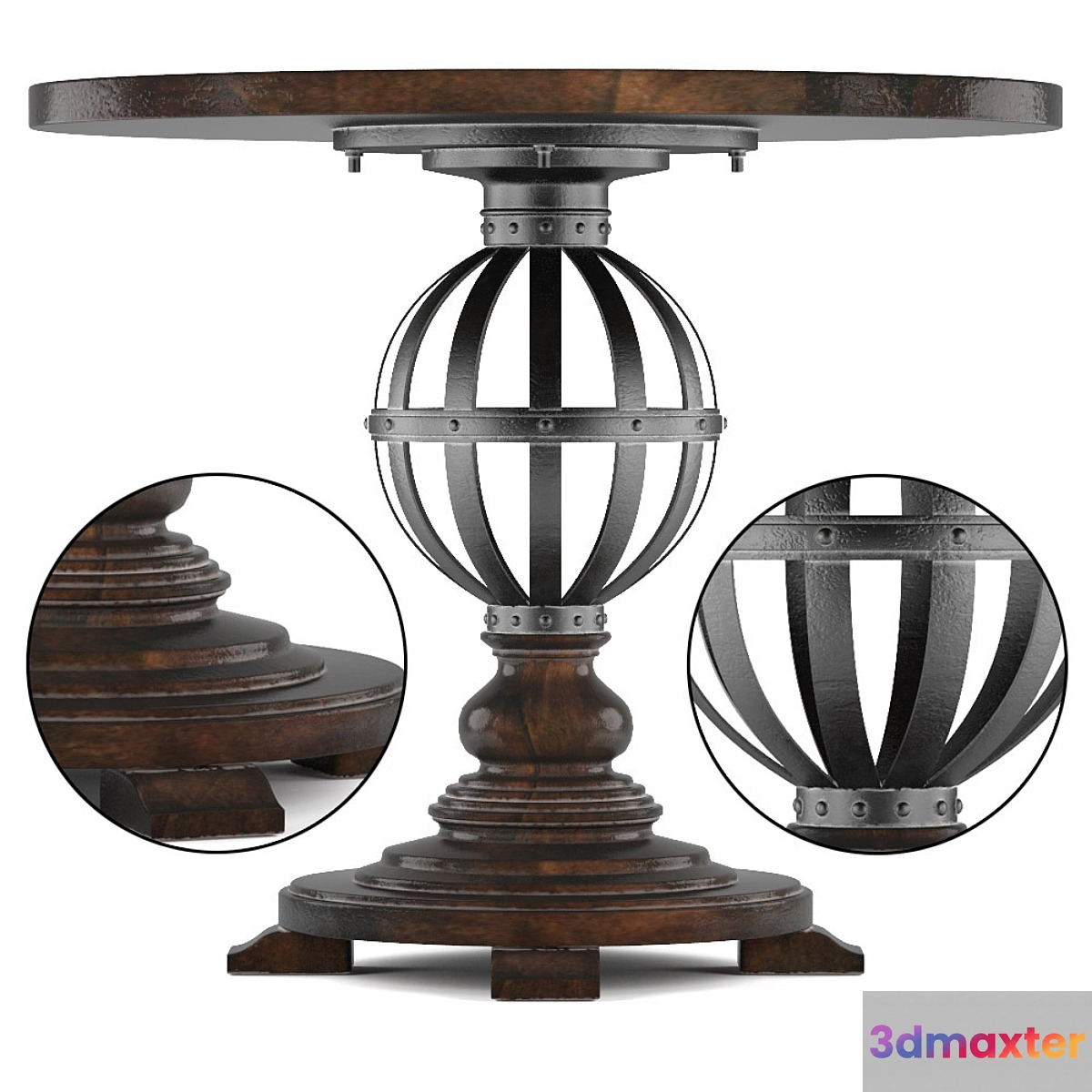 European Farmhouse-Provencal Gardens Table 3D Max