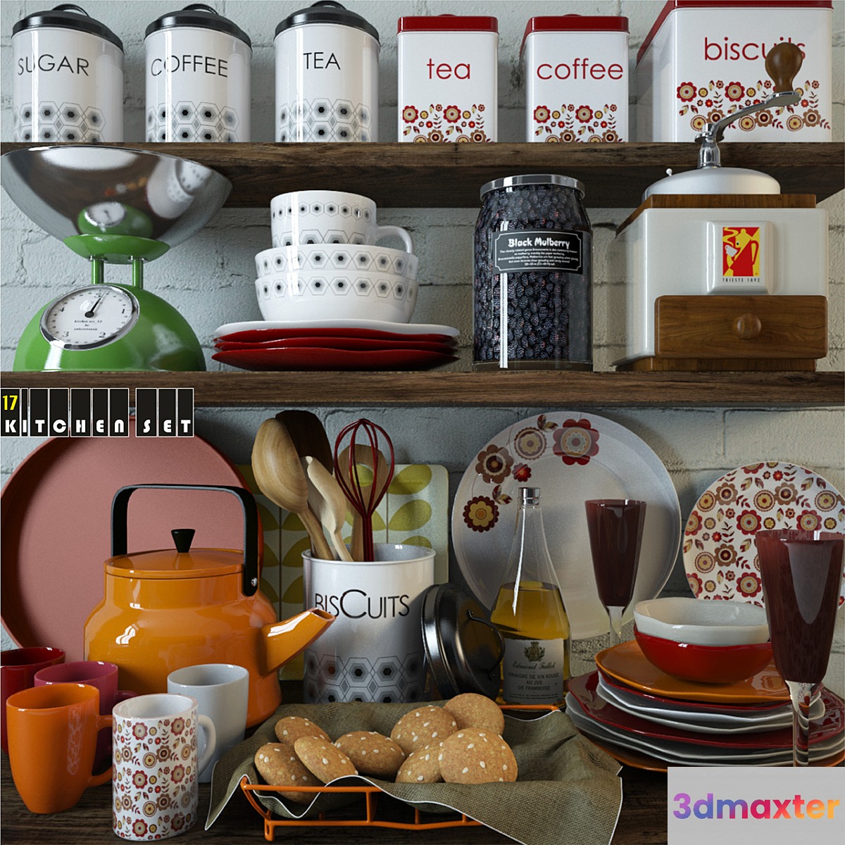 Kitchen Set 17 3D Max