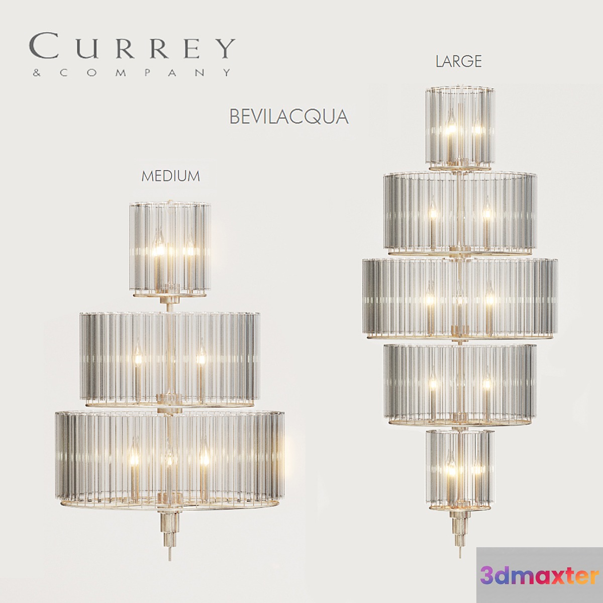 Currey & Compamy BEVILACQUA Medium and Large chandeliers