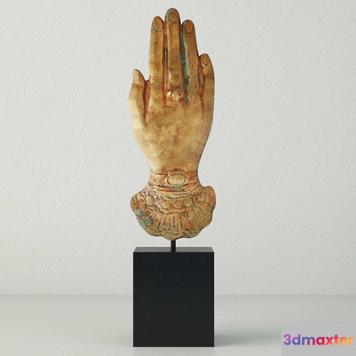 Victorian Brass Hand Paperweight - No.3