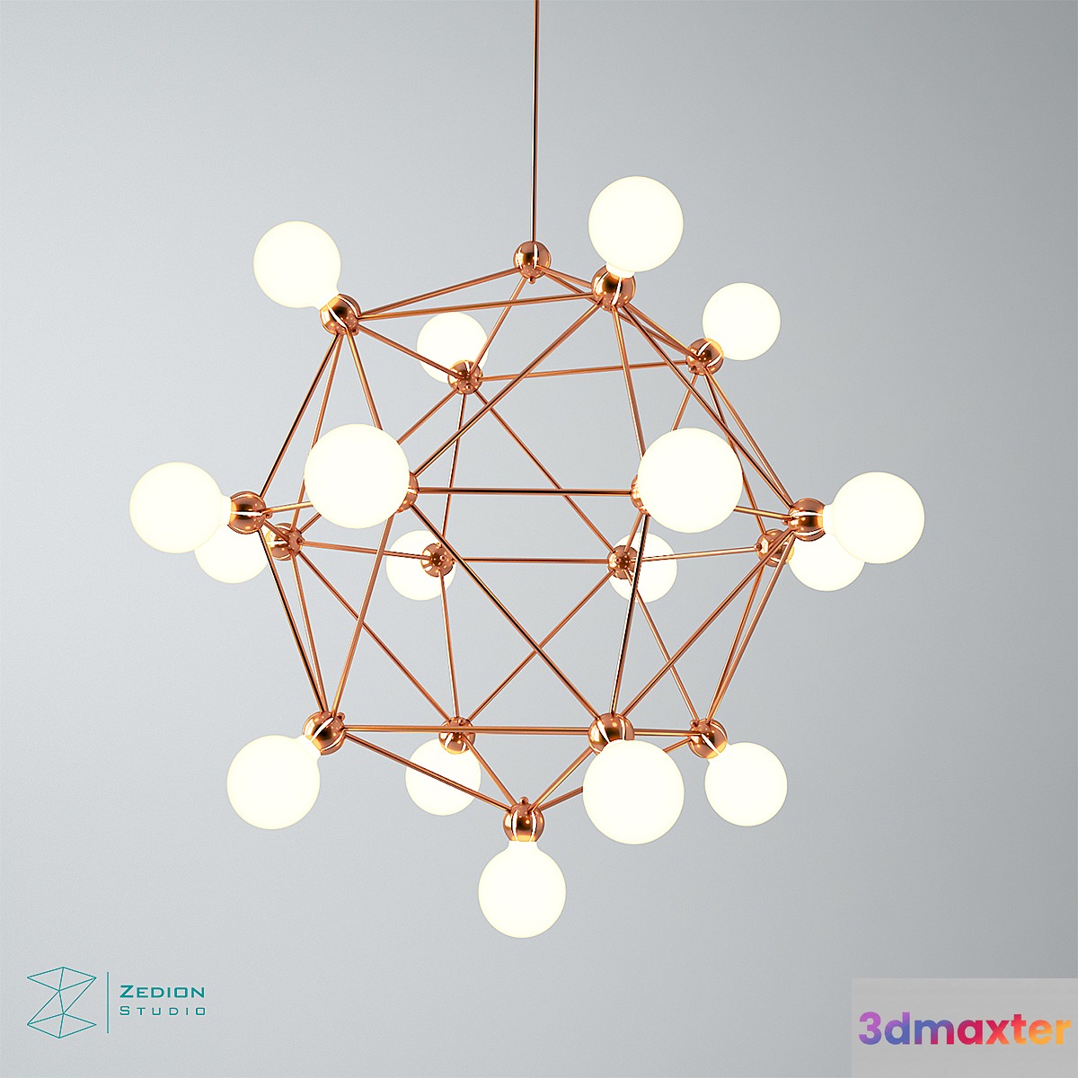 Zed Ceiling Lamp 05 3D Max