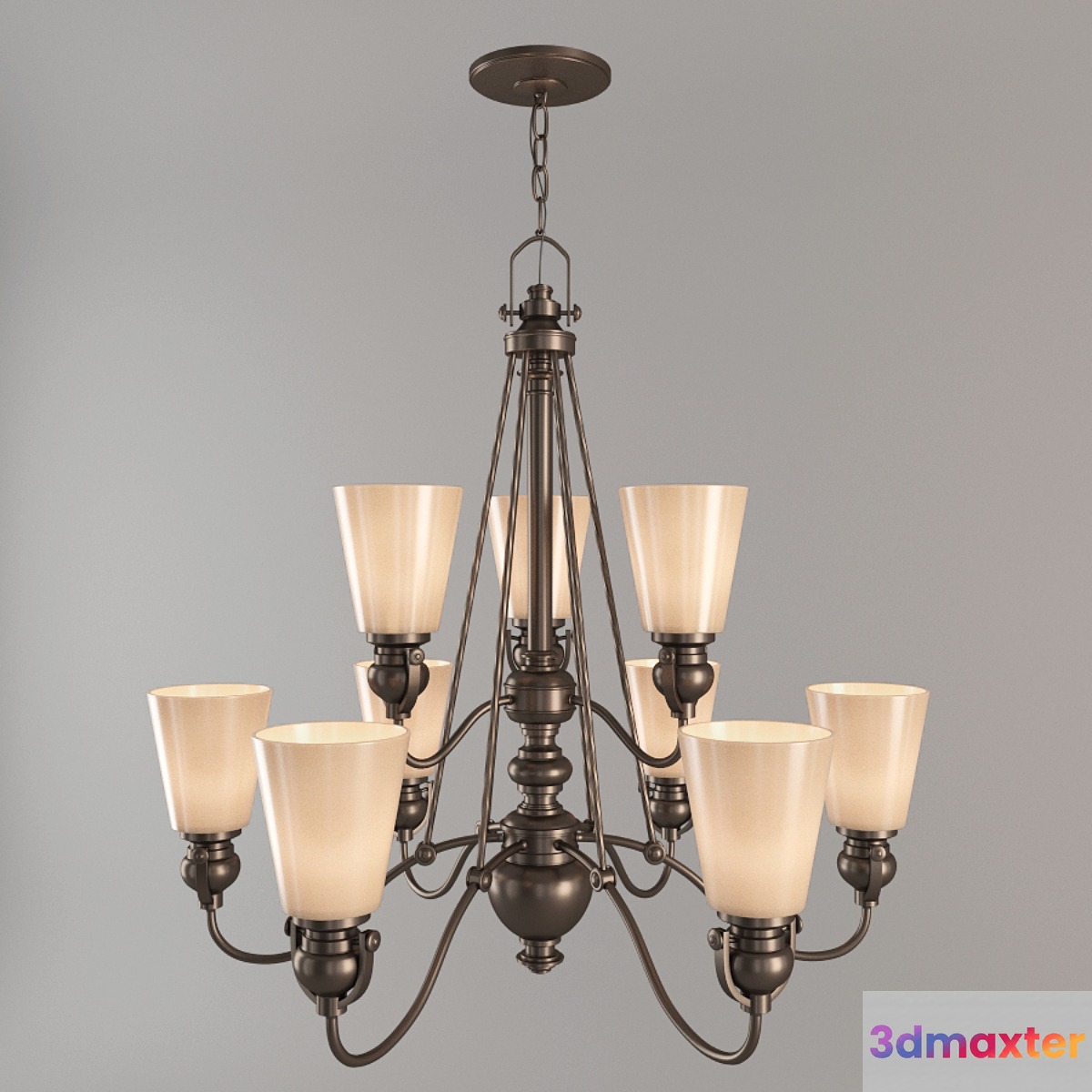 Chandelier MAYFLOWER Hinkley Lighting Interior HKMAYFLOWER9 3D Max