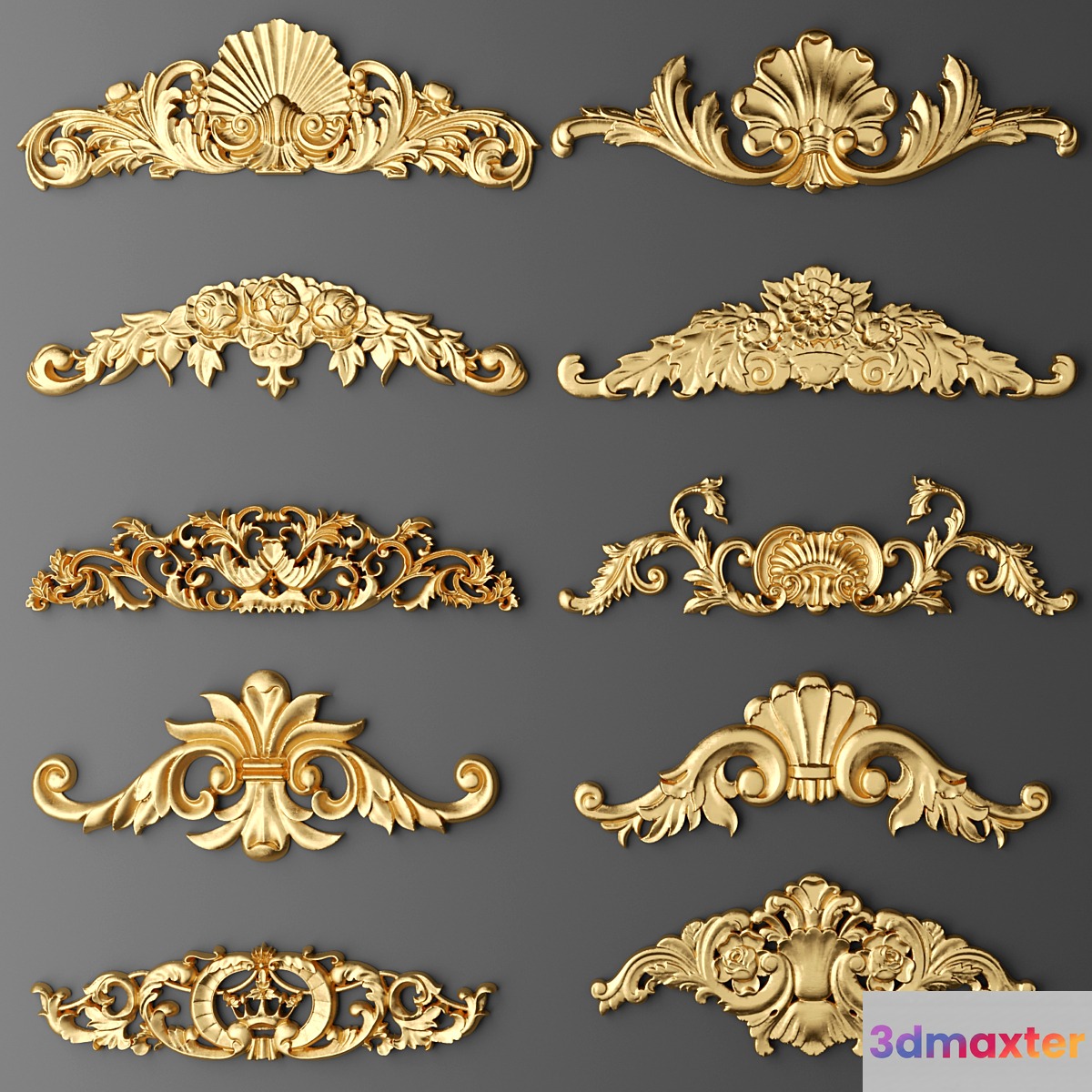 Set stucco decoration. - No.2