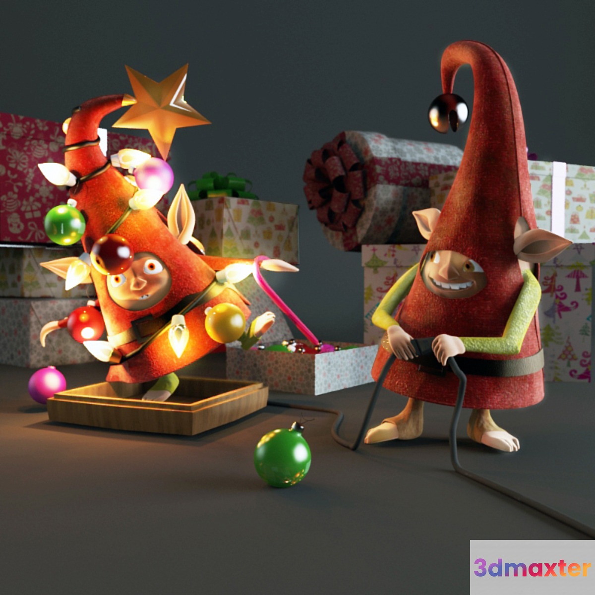 Shine Christmas tree! 3D Max