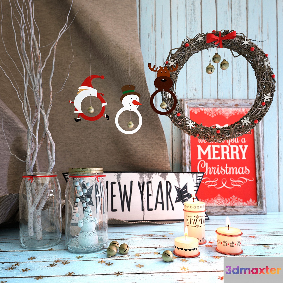 New Year decor set - No.3