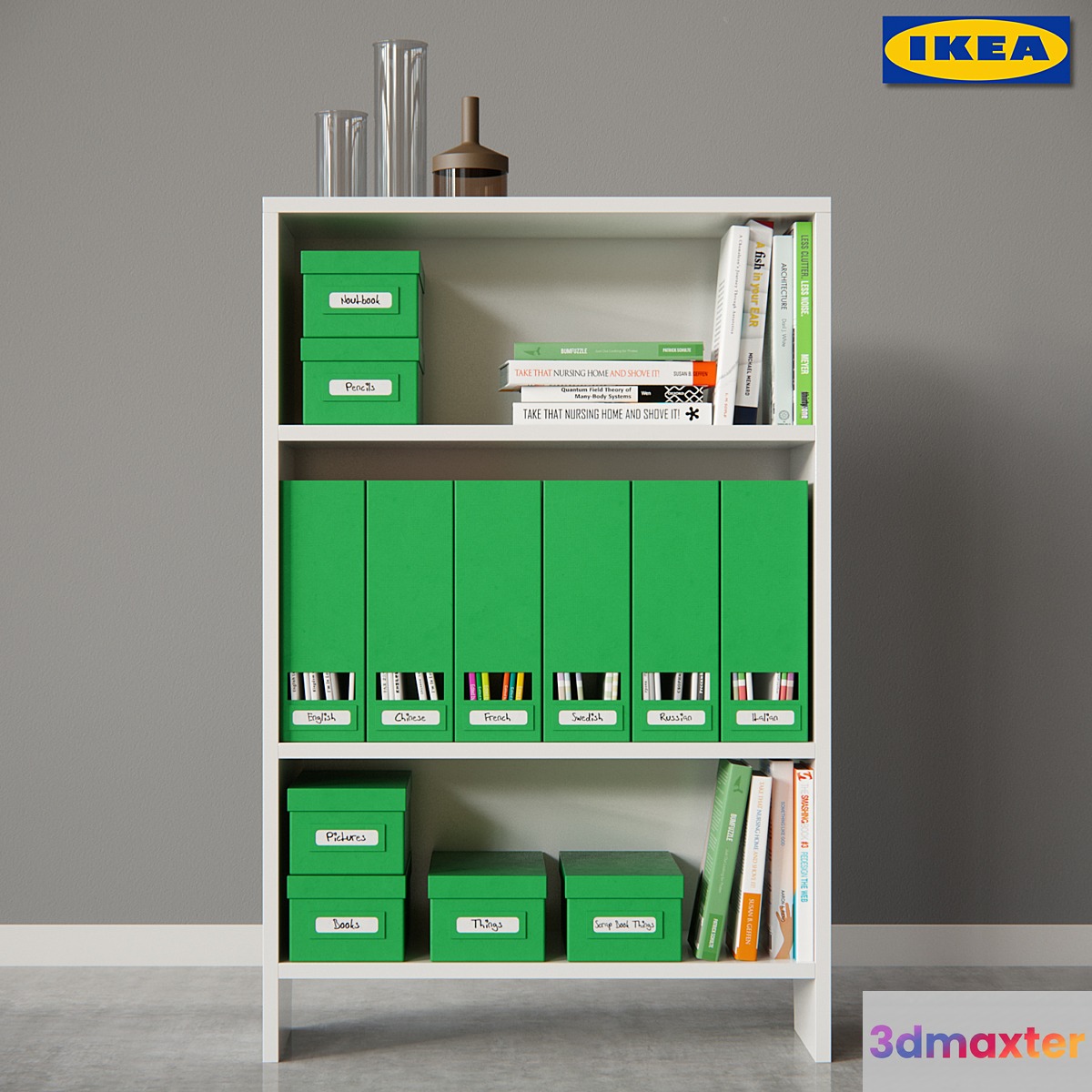 AVDALA bookcase & TJENA 3D Max
