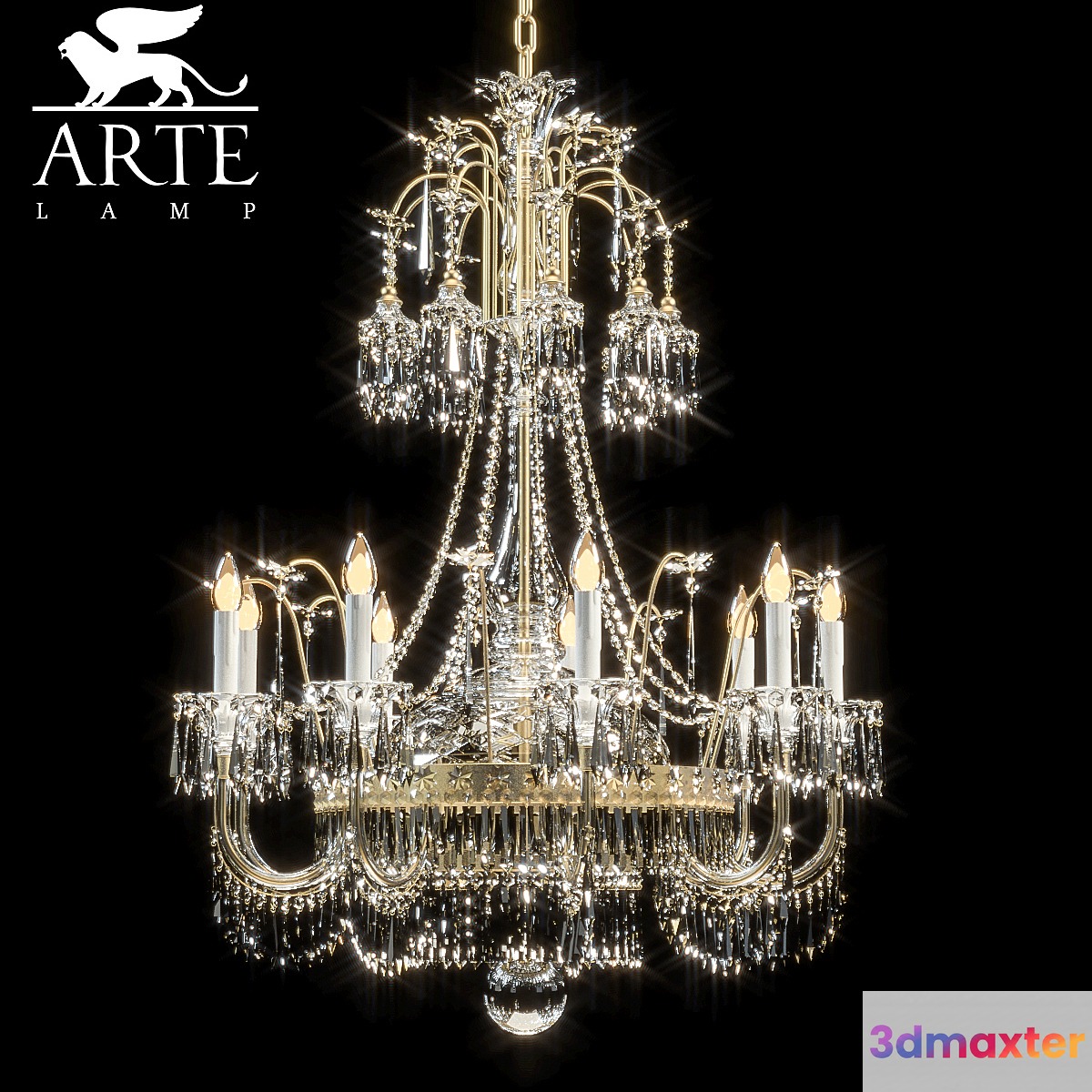 Chandelier Crystal lamp 3D Max