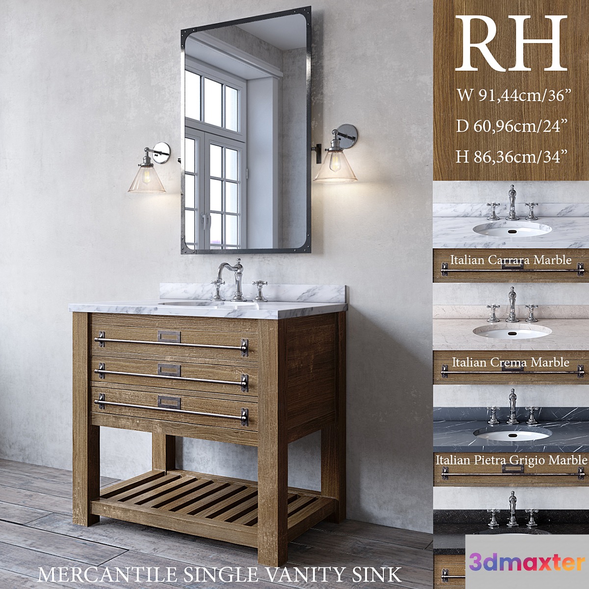 MERCANTILE SINGLE VANITY SINK
