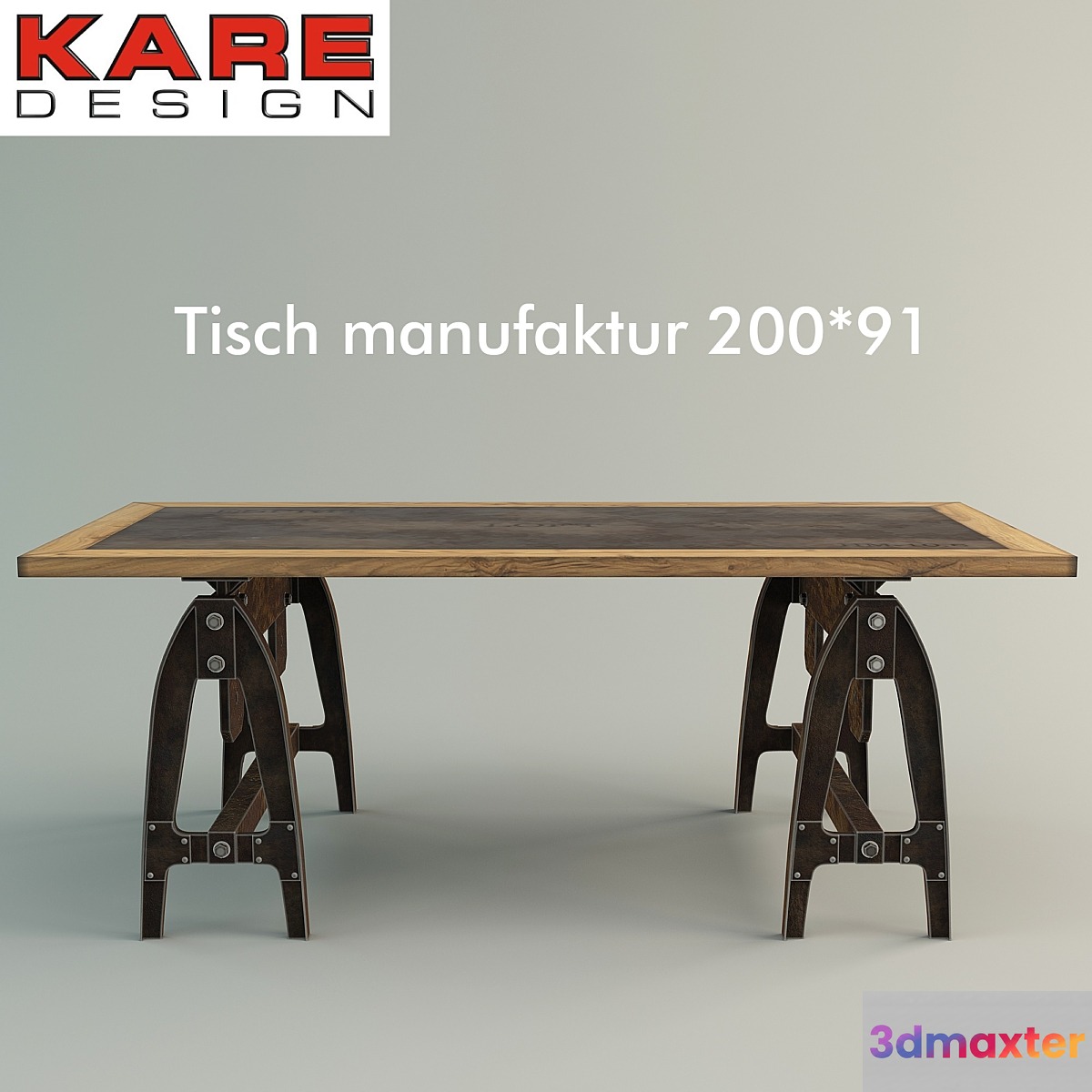 TISCH MANUFAKTUR 200X91 by Kare design 3D Max