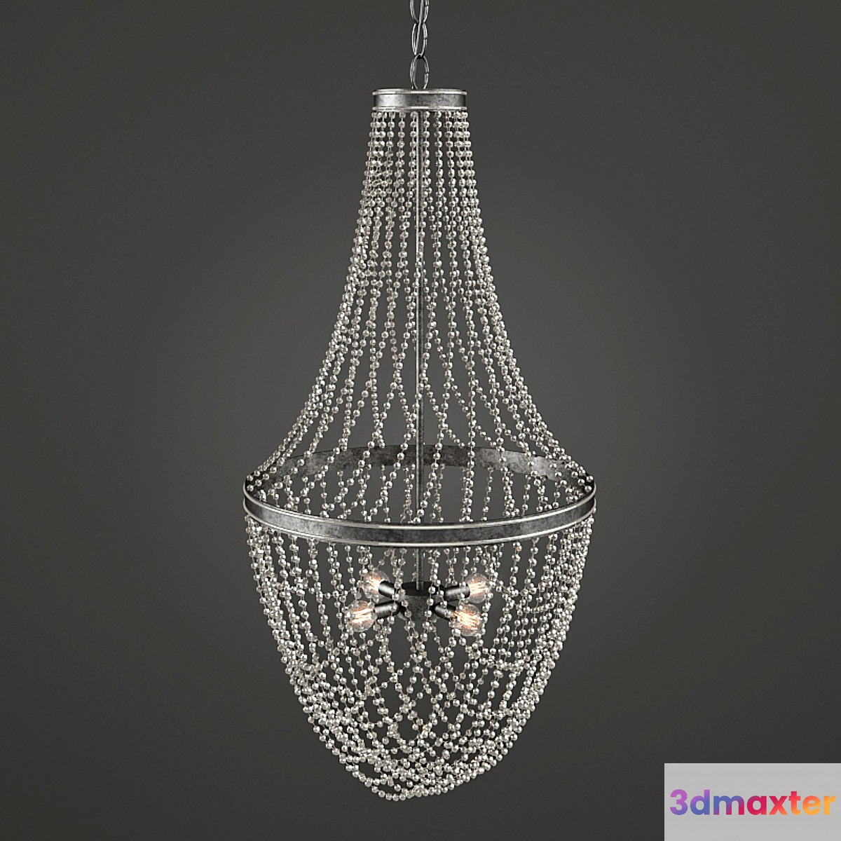 Currey and Company Gwyneth Chandelier 3D Max