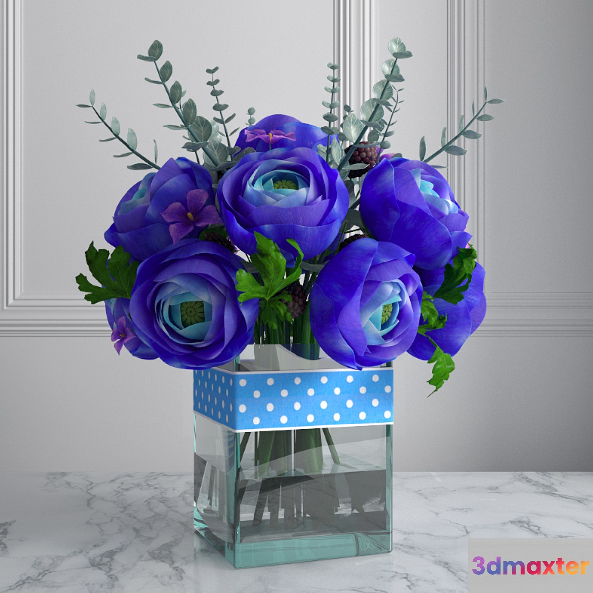 Bouquet with ranunkulyusami