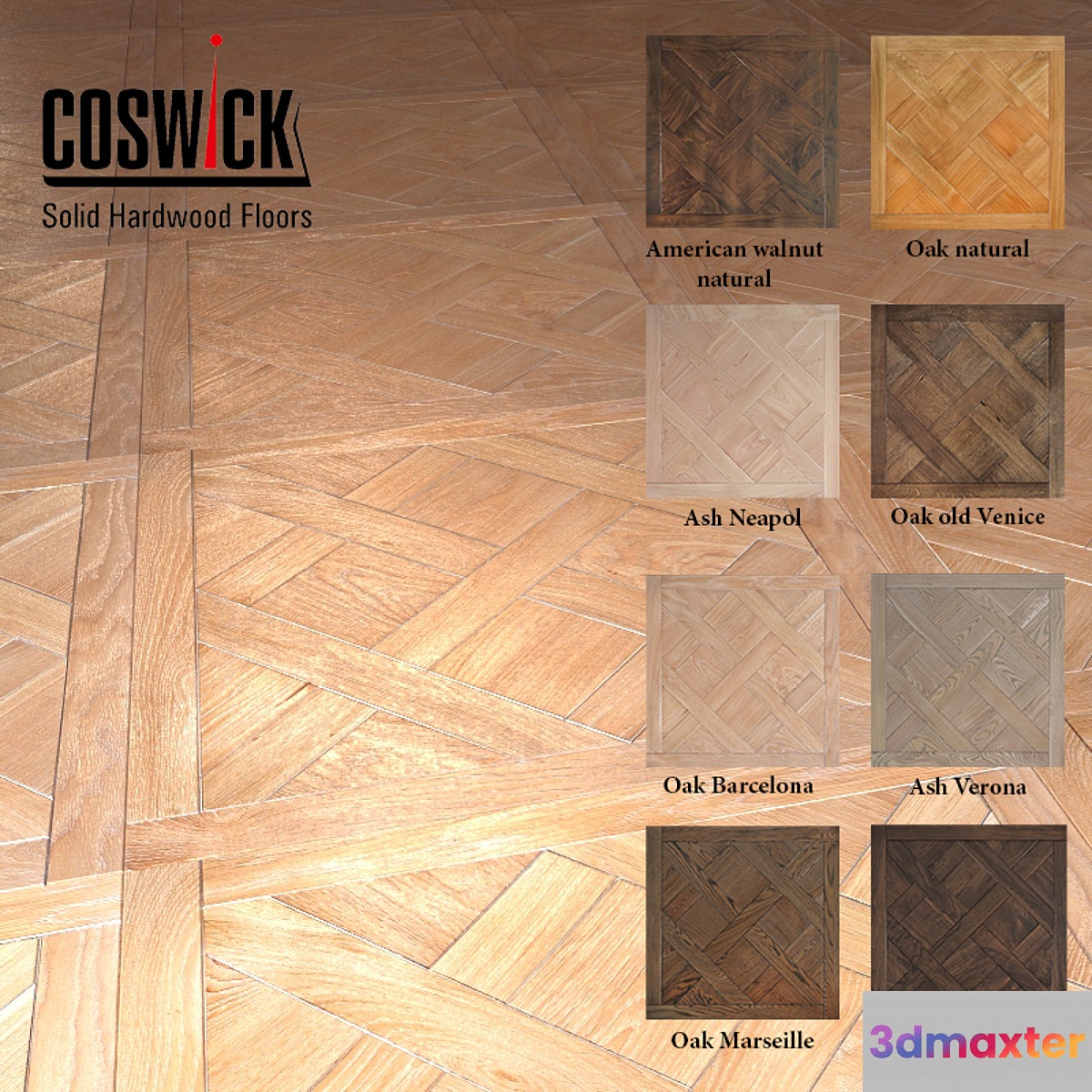 Modular flooring Coswick Versailles (8 colors)
