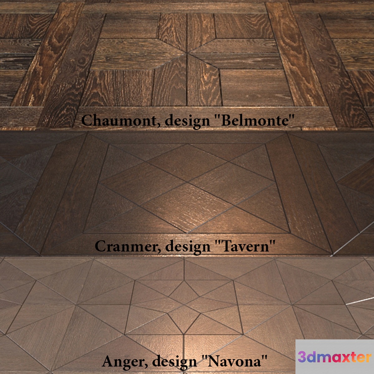 Modular flooring 7 (3 types) 3D Max
