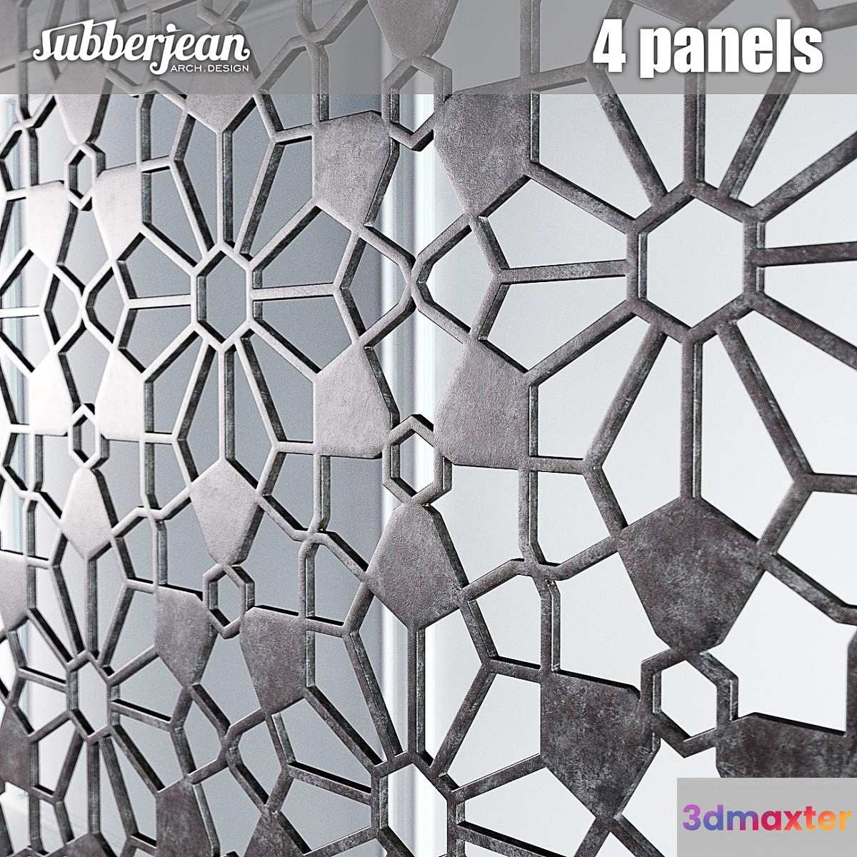 Subberjean 4 panels 3D Max