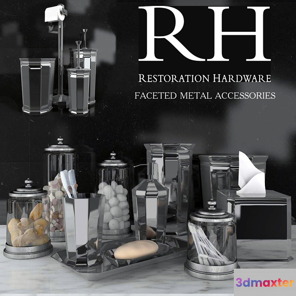 RH FACETED METAL ACCESSORIES - No.4