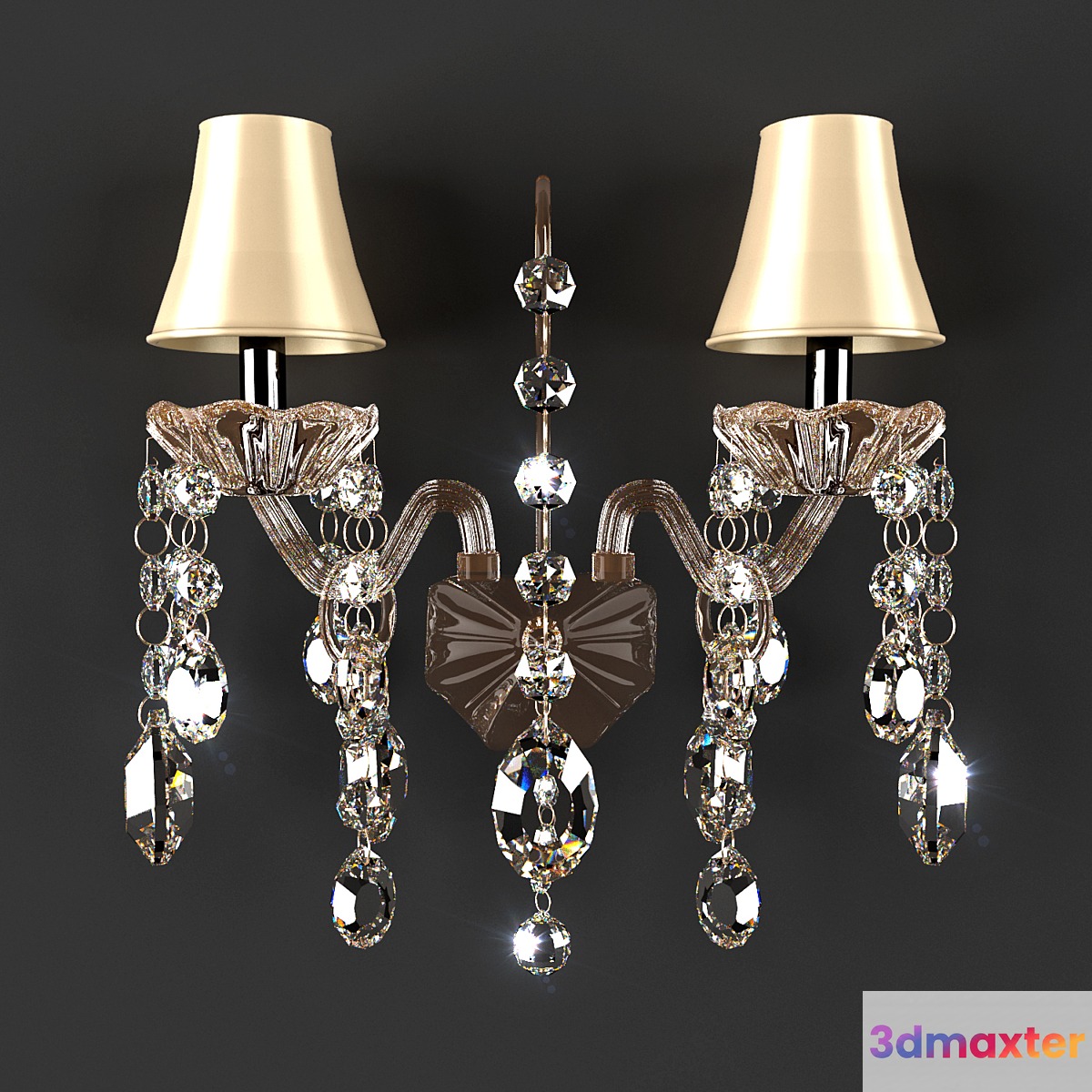 Sconces CRYSTAL LUX SIENA AP2 3D Max