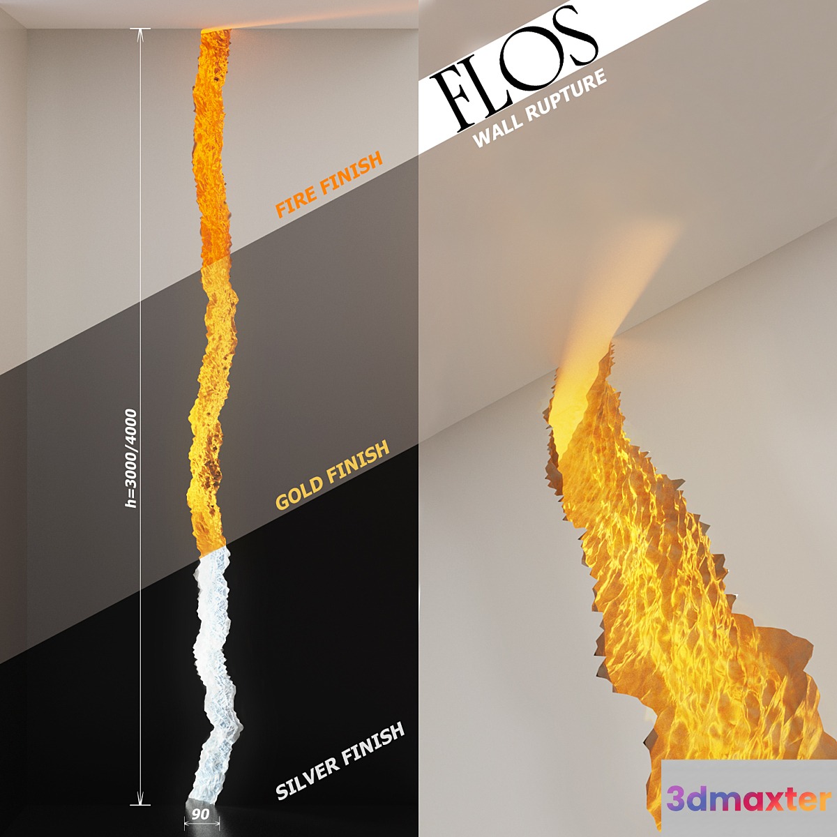 Flos Wall Rupture 3D Max