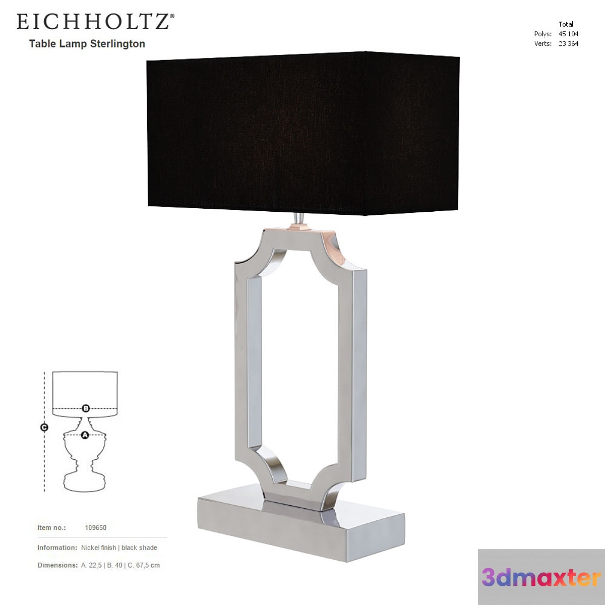 EICHHOLTZ Table Lamp Sterlington 109650