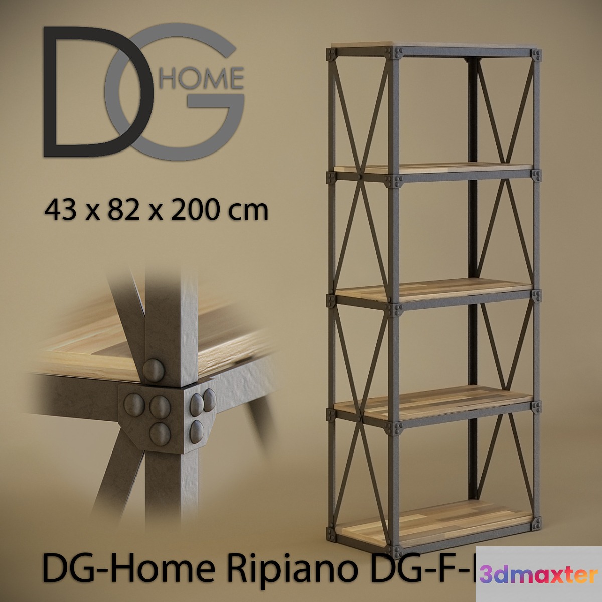 Metal racks DG-Home Ripiano DG-F-BC08 3D Max