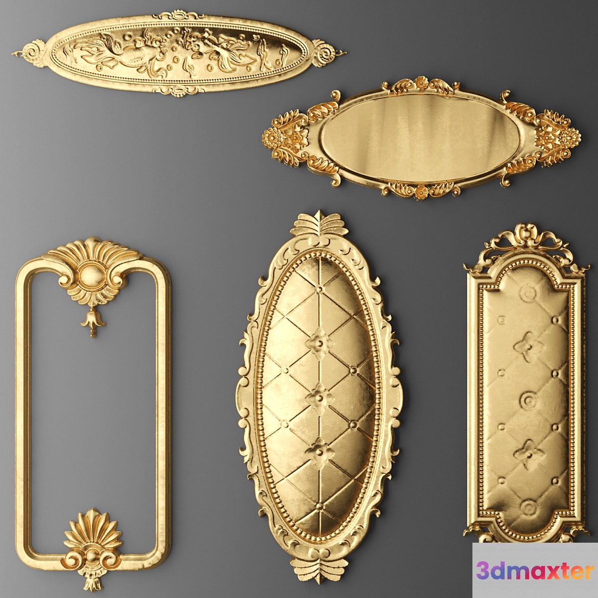 Set stucco decoration - No.5 3D Max