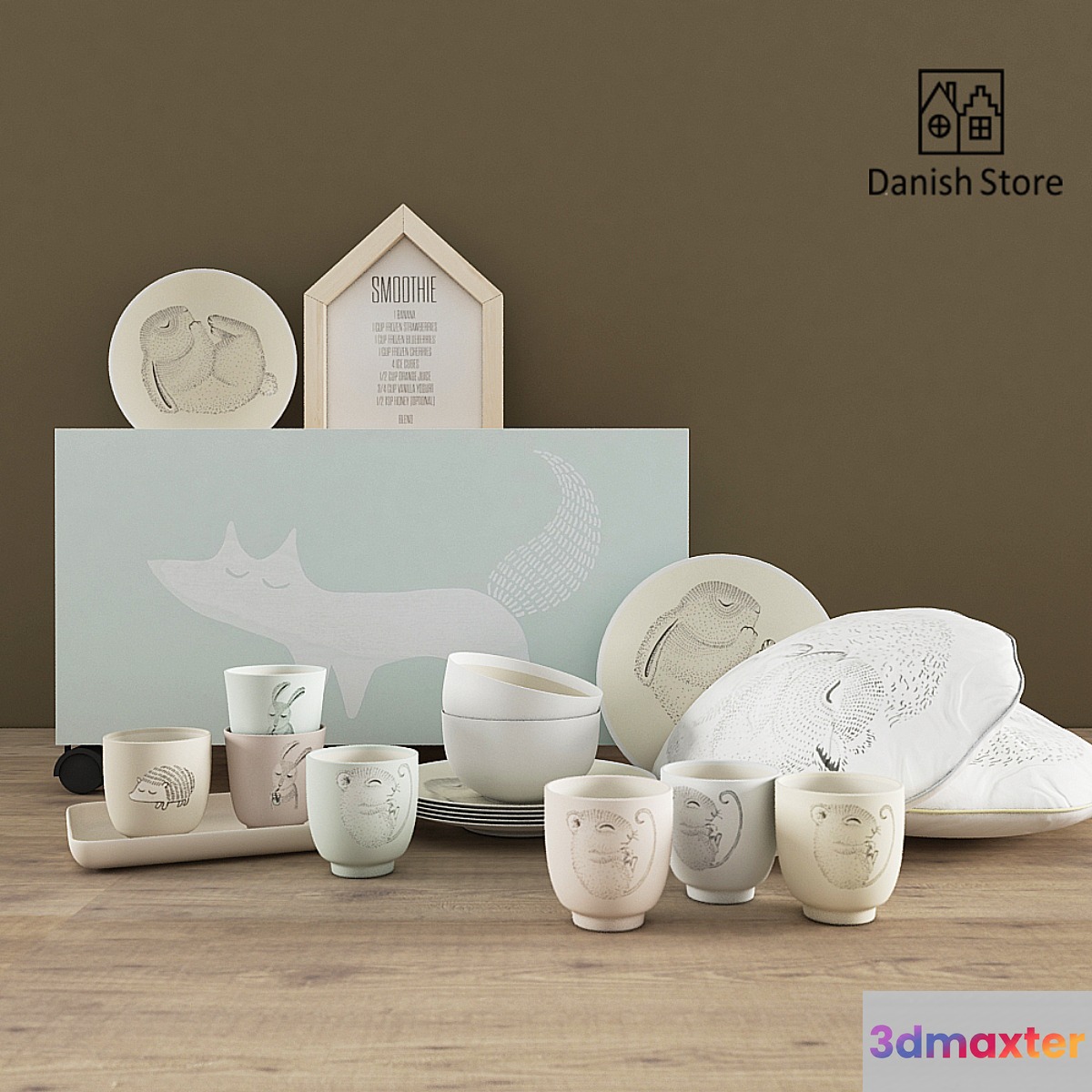 set of children's dishes