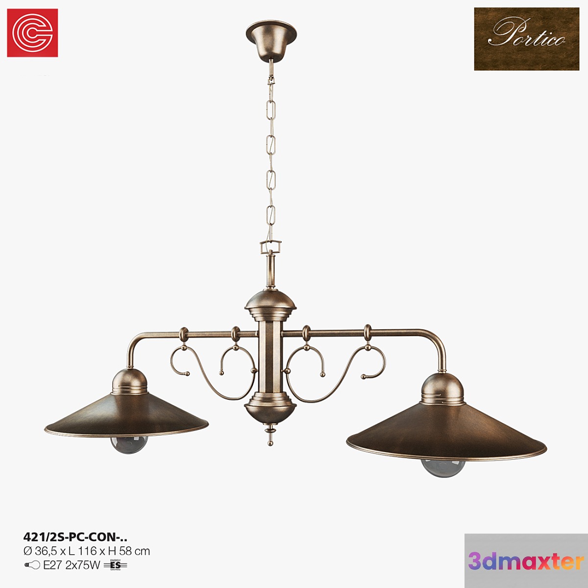 Chandelier Cremasco illuminazione Portico art. 421