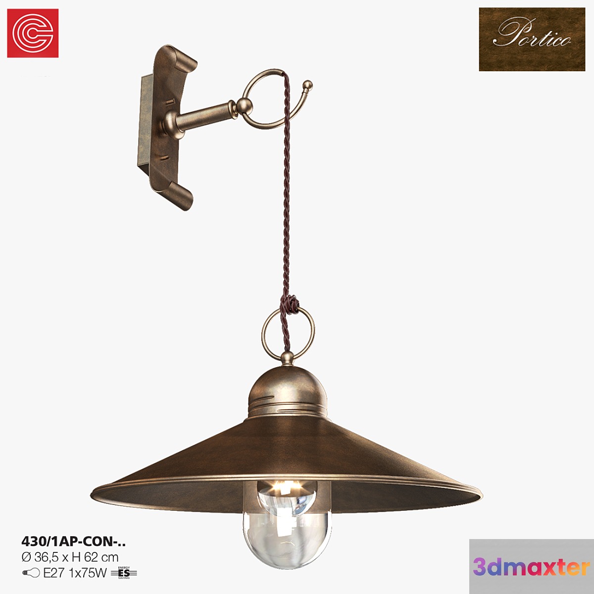Bra Cremasco illuminazione Portico art.430