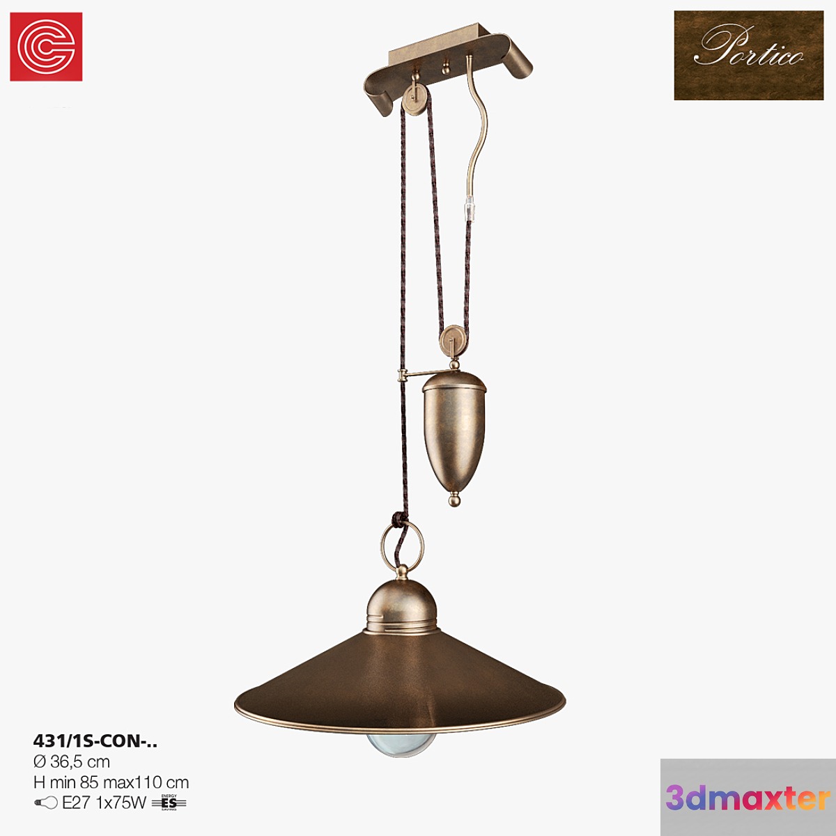 Chandelier Cremasco illuminazione Portico art431 - No.2