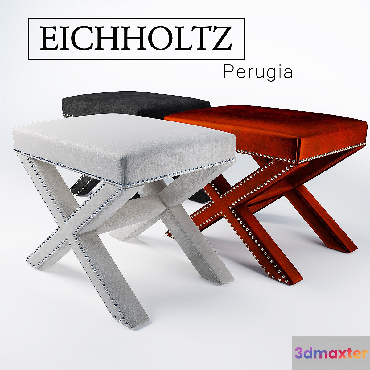 EICHHOLTZ Perugia Stool 3D Max