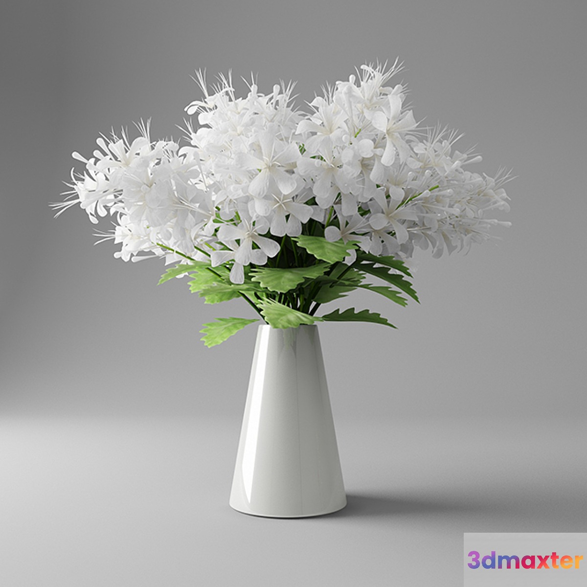 White butterfly in Vase - No.2