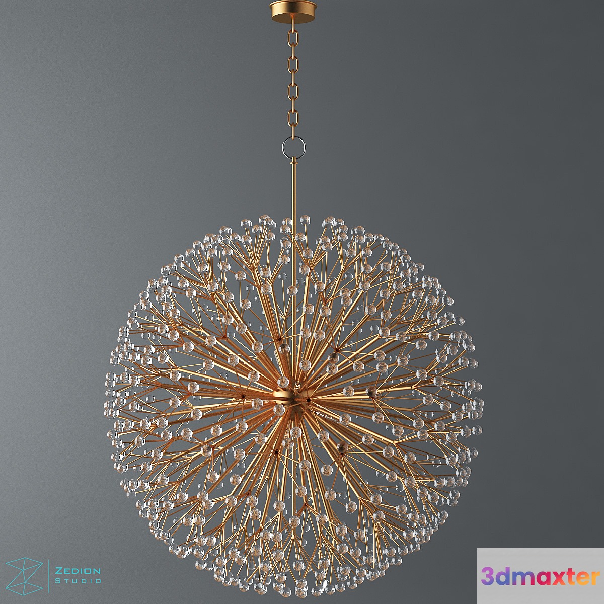 dandelion chandelier 3D Max
