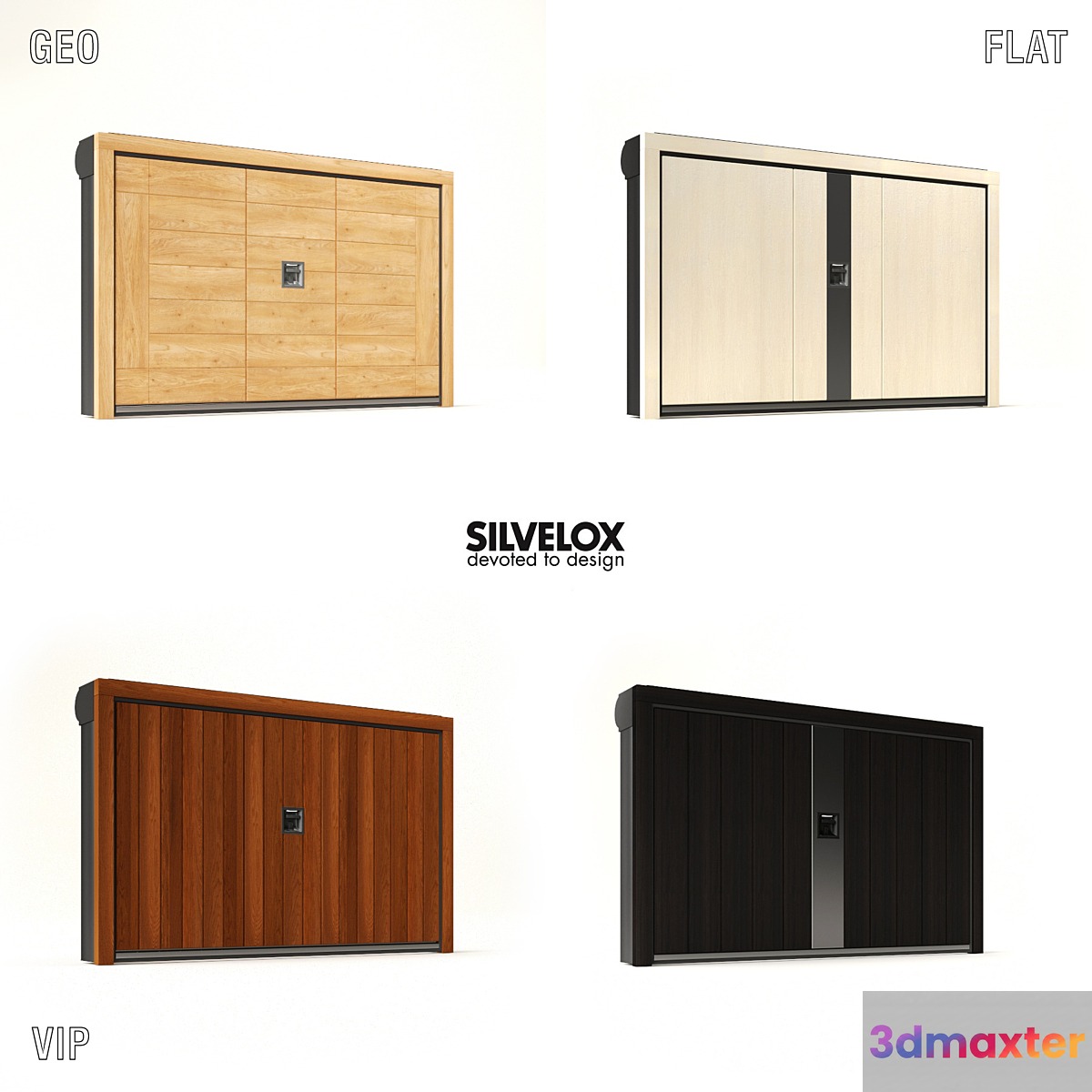 Garage doors Silvelox 2 3D Max