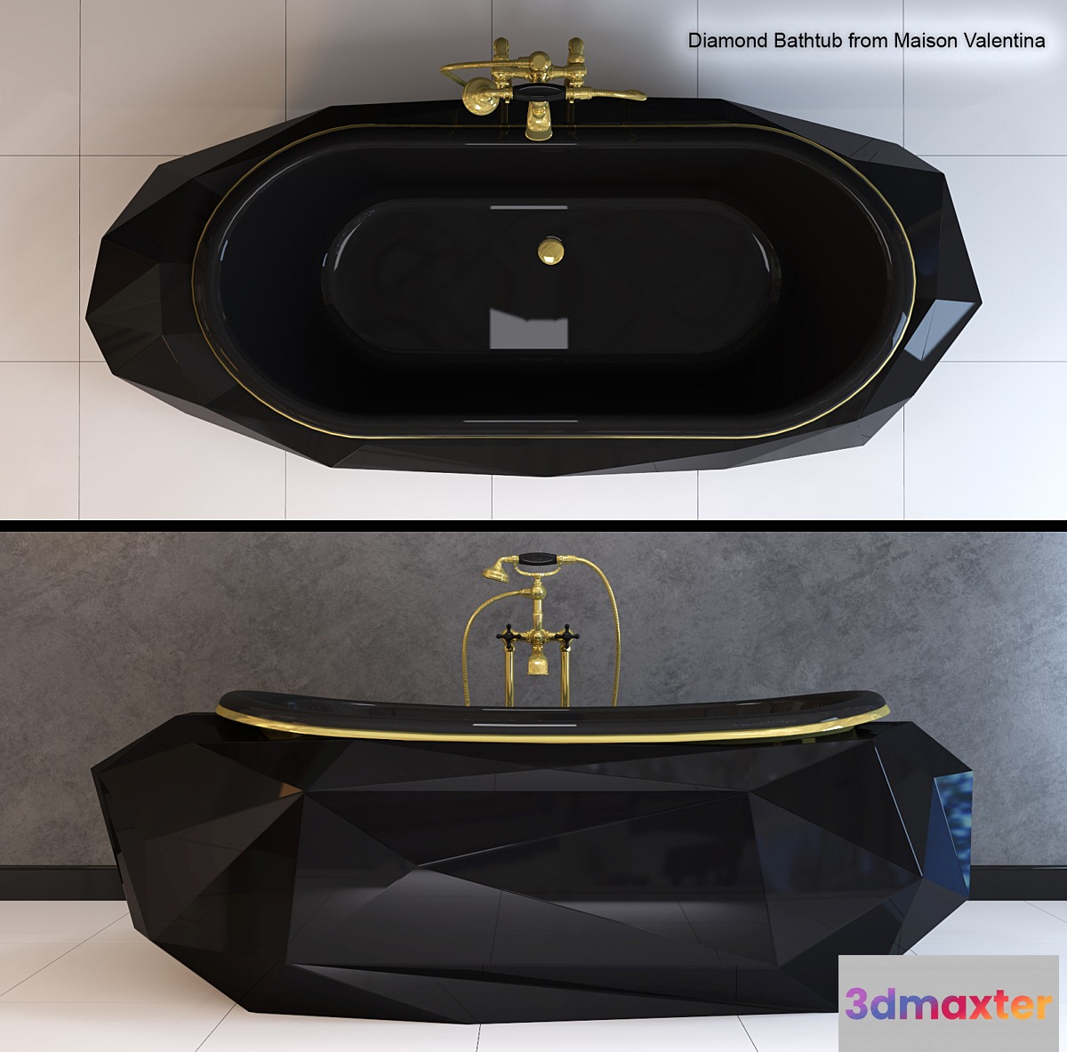 Bath DIAMOND BATHTUB Maison Valentina