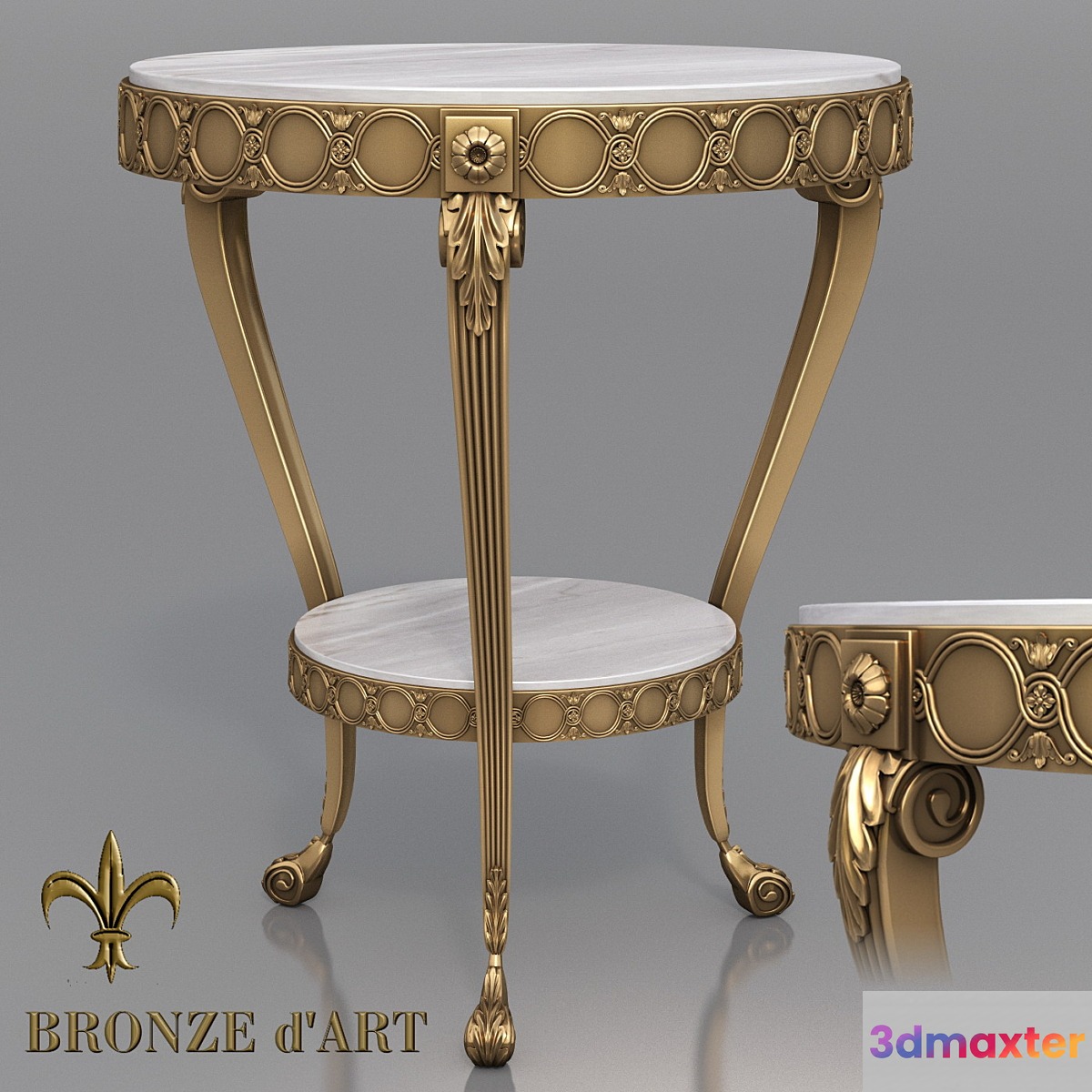 Table Feuillage 1117 of Bronze d'Art