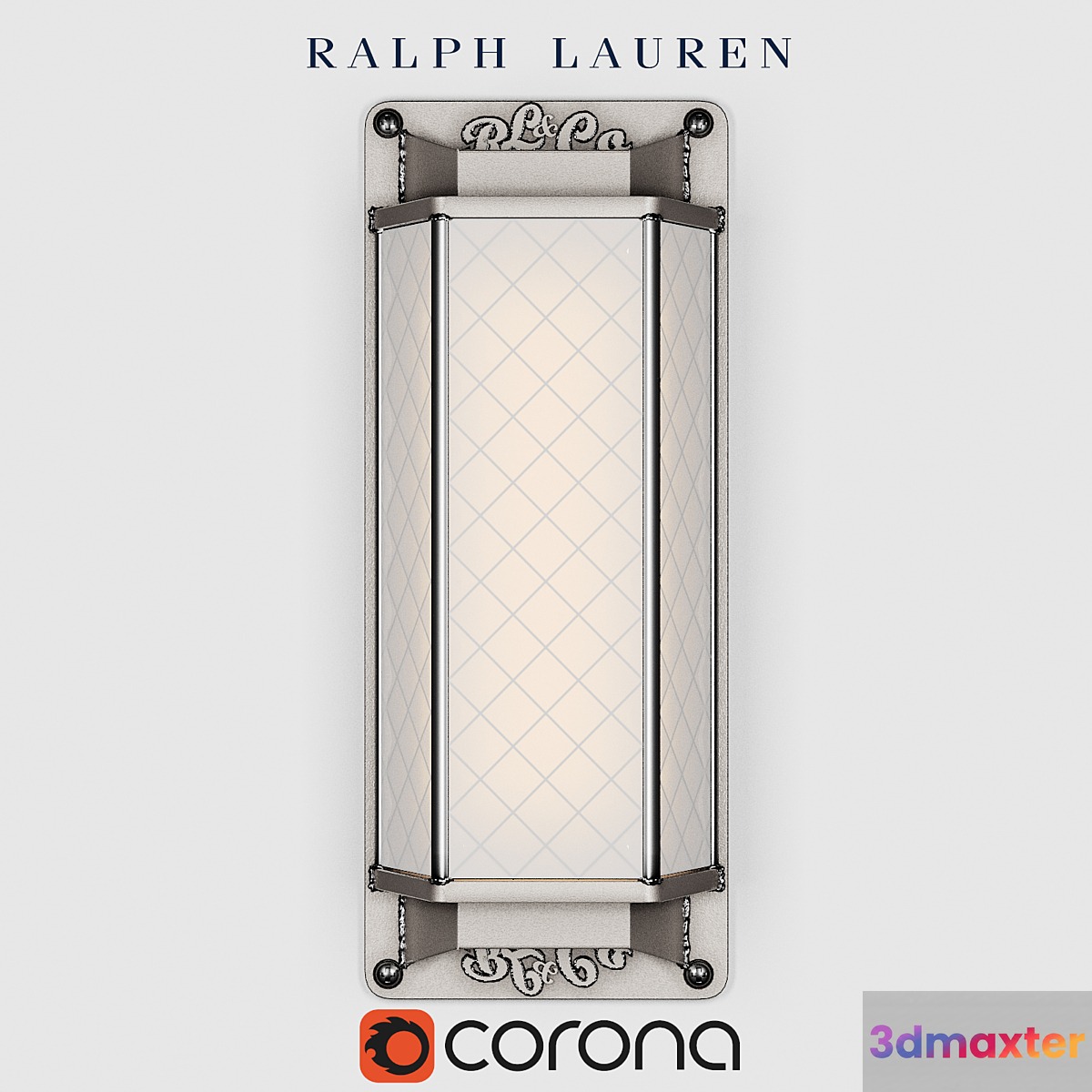 SACKETT SMALL SCONCE IN BUTLER'S SILVER 3D Max