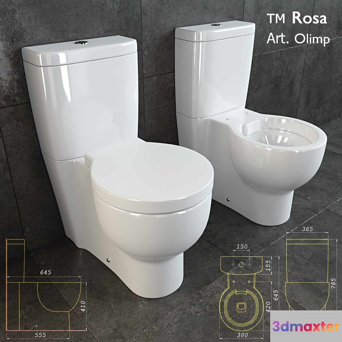 Olimp toilet 3D Max