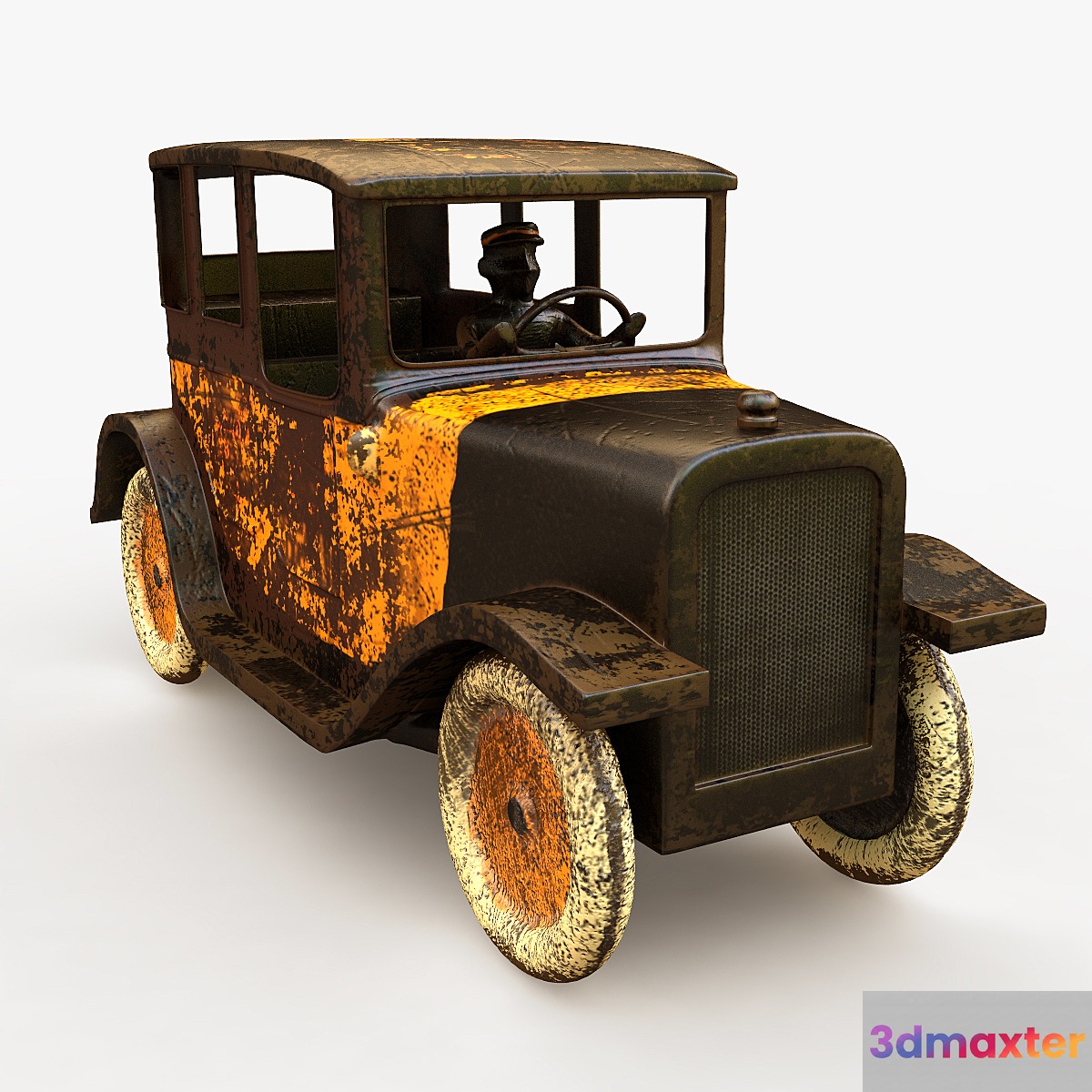 Decorative antique toy taxi