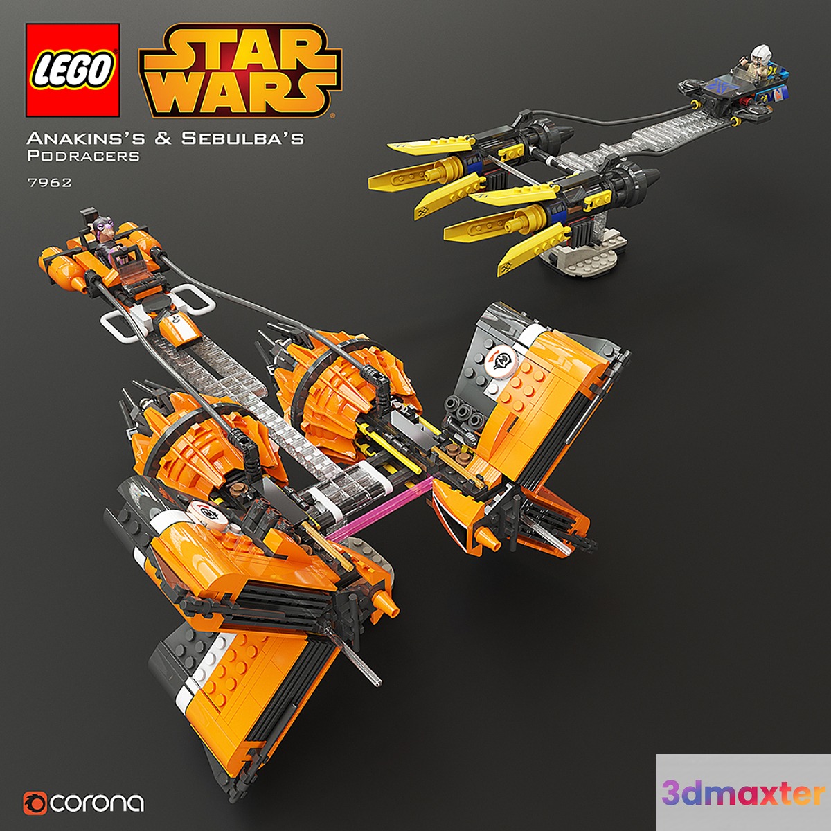 LEGO SW Anakin's & Sebulba's Podracers