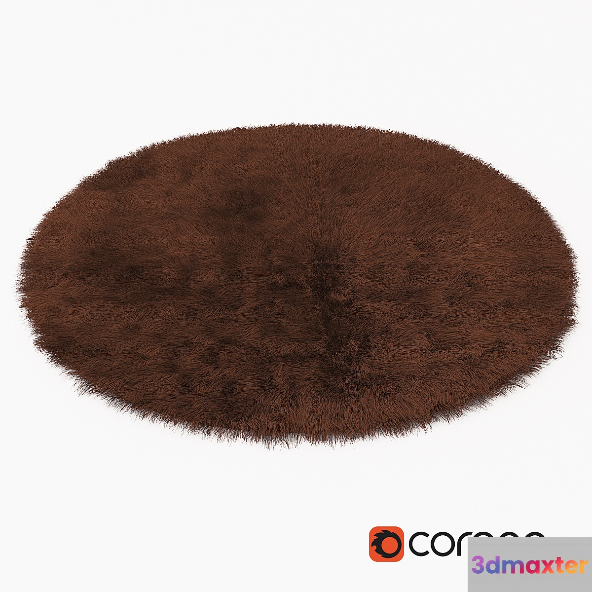 Carpet Snow H169-brown round