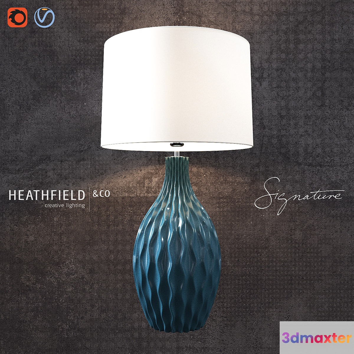 Otranto Prussian Table Lamp Otranto Prussian Table Lamp