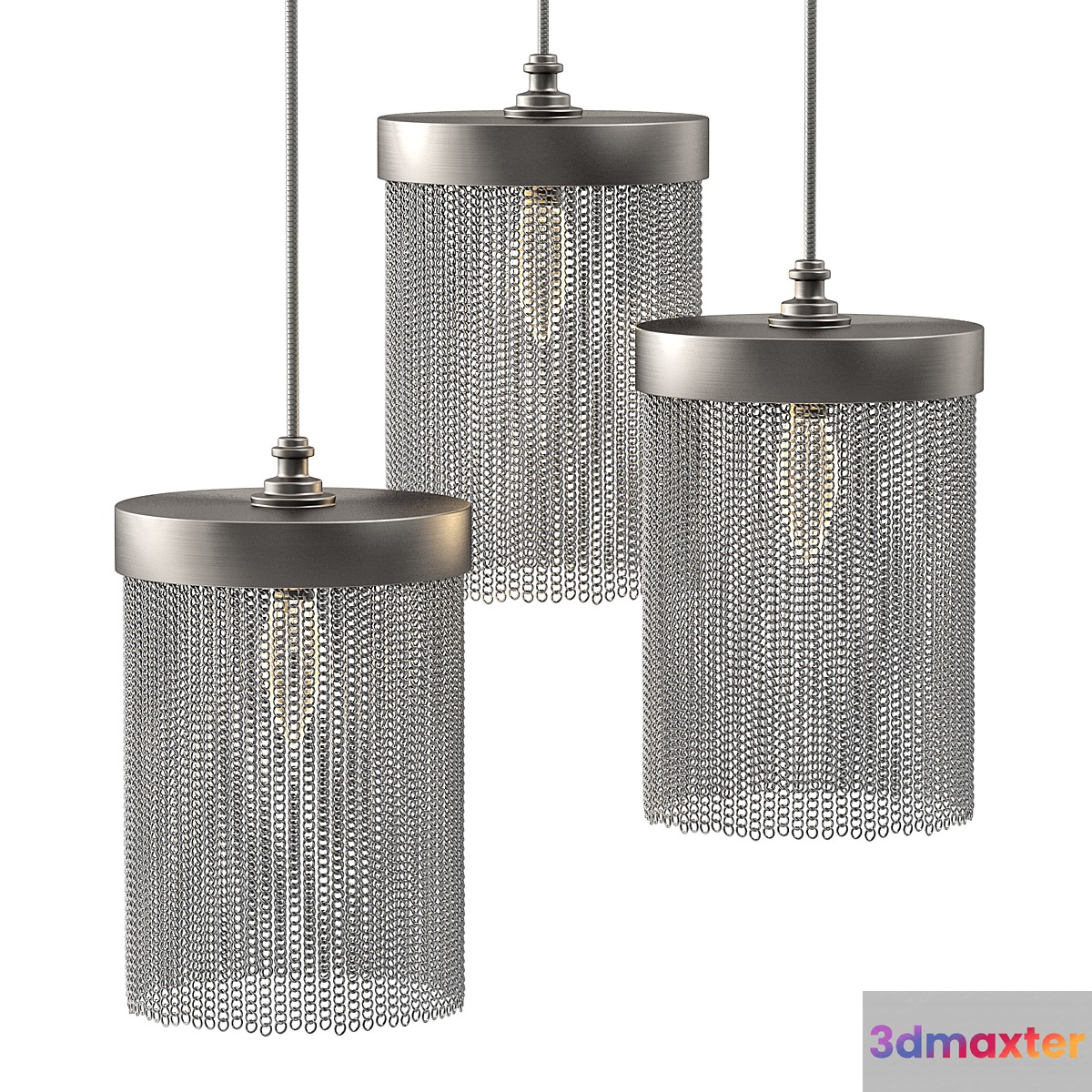 Tigermoth lighting - Silver chain mini pendant 3D Max