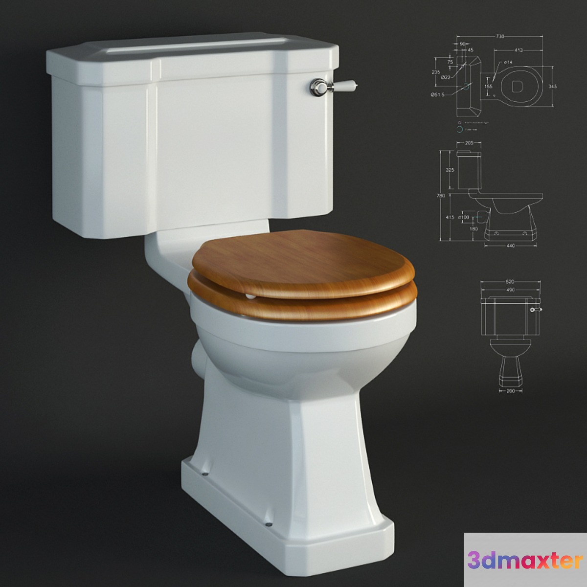 Toilet bowl-piece Burlington