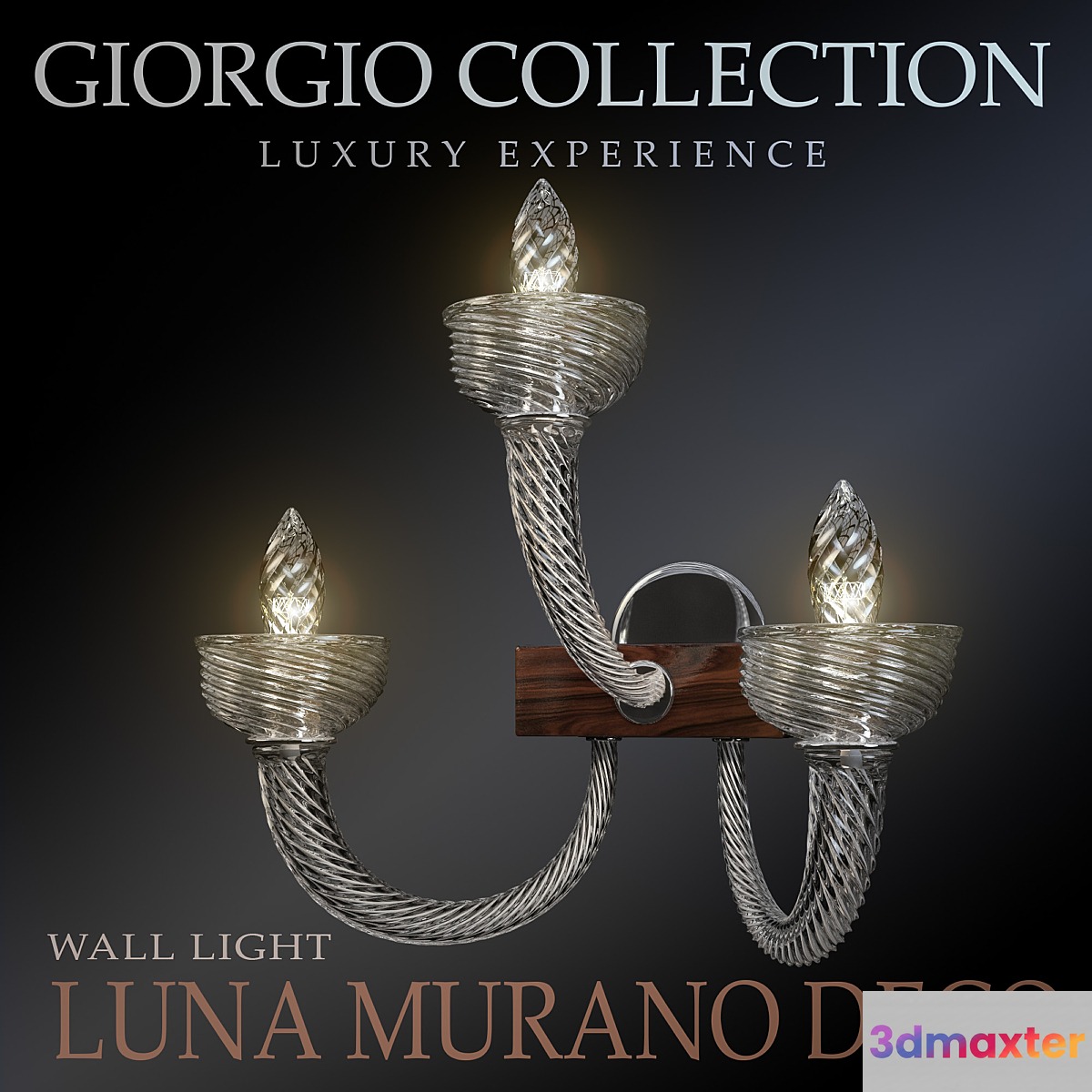 Luna Murano Deco Wall Light